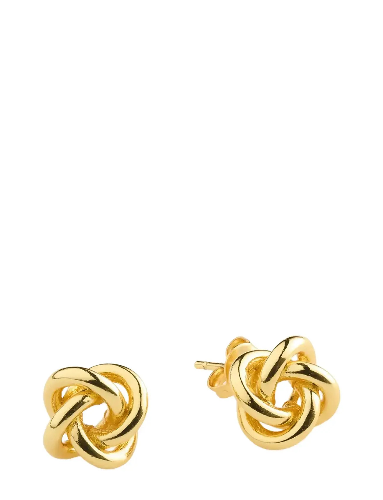 Timi of Sweden Edith - Mini Knot Stud Earrings, One Size, Gold, Øreringe > Ørestikker, Dame