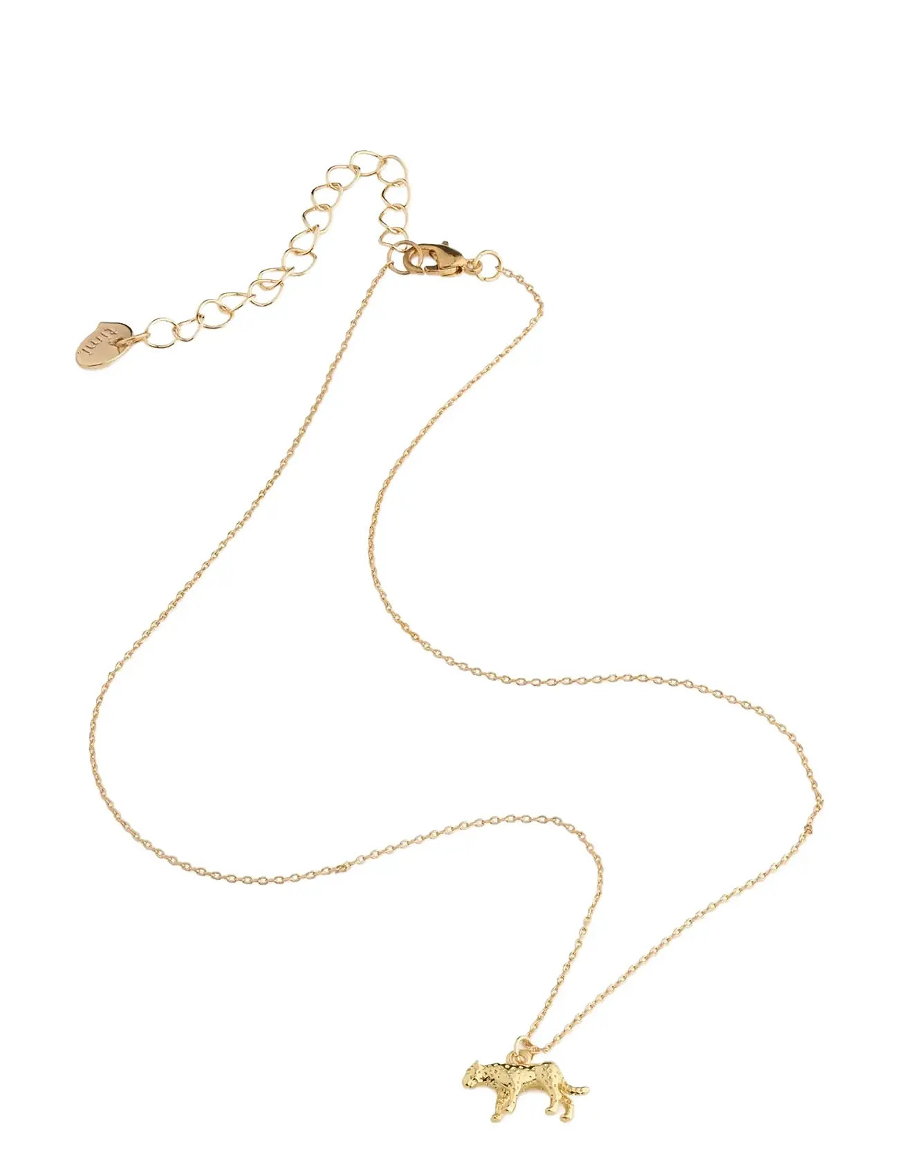 TIMI OF SWEDEN Quinn - Leopard Charm Dangling Kette Gold Gold - One Size 38 Cm - Damen