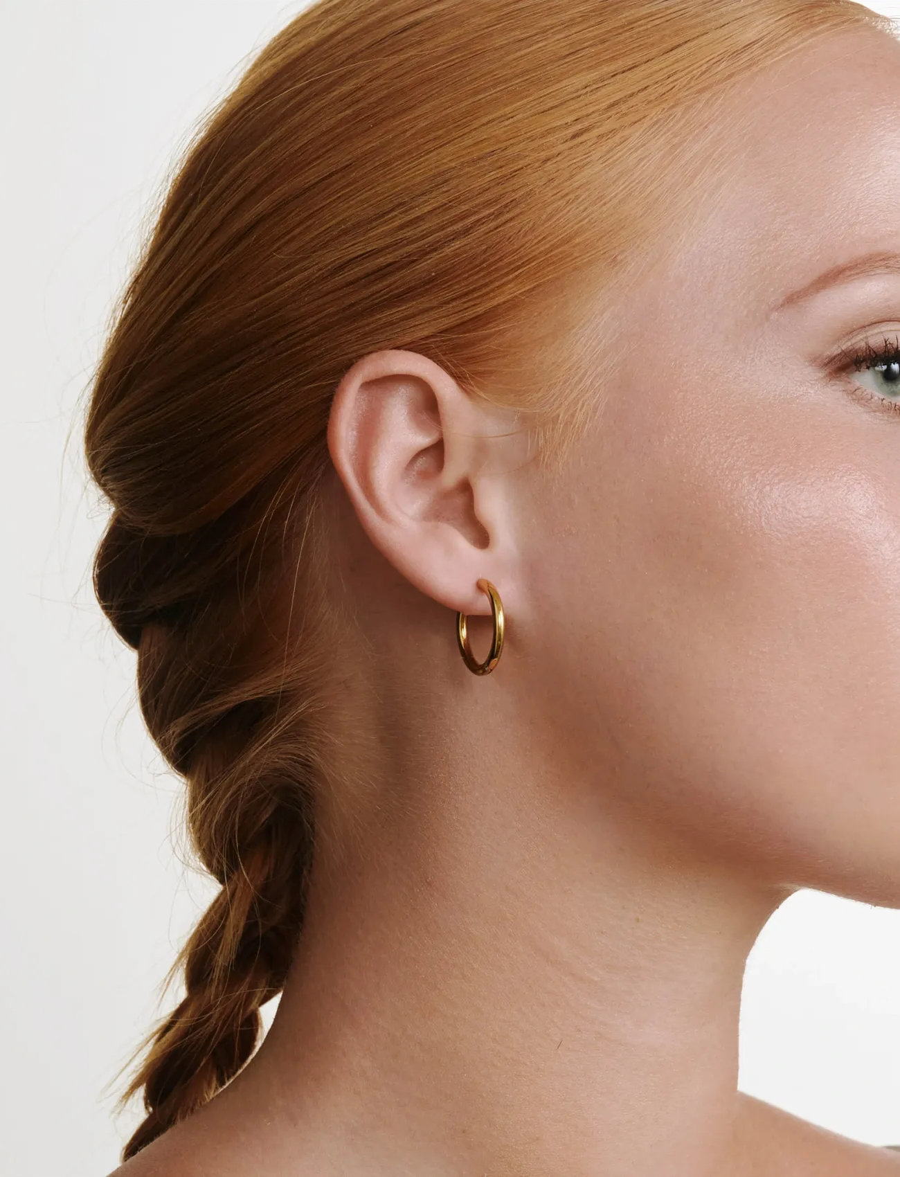 Timi of Sweden Hollie - Hoop Earrings 21Mm Stainless Steel, One Size, Gold, Øreringe > Creoler, Dame