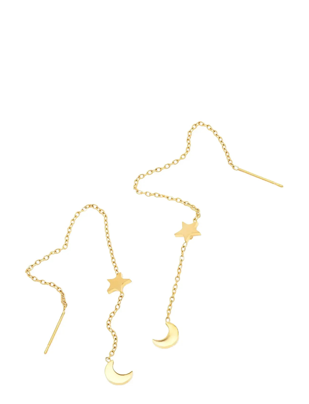 TIMI OF SWEDEN Unni - Chain Ohrringe Stainless Steel Gold - One Size - Damen