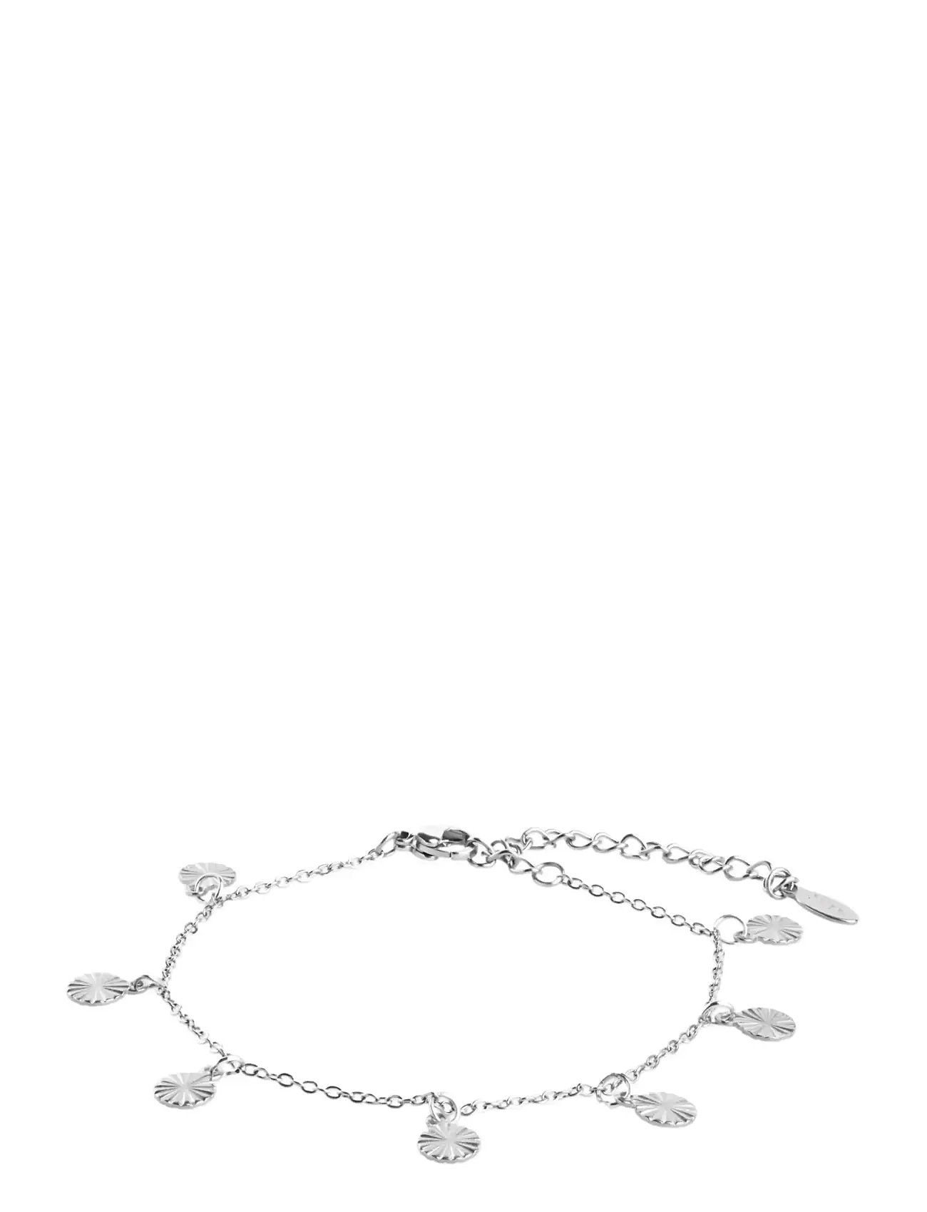 Timi of Sweden Liv - Coin Charm Bracelet Stainless Steel, One Size 17 cm, Silver, Armbånd > Kædearmbånd, Dame