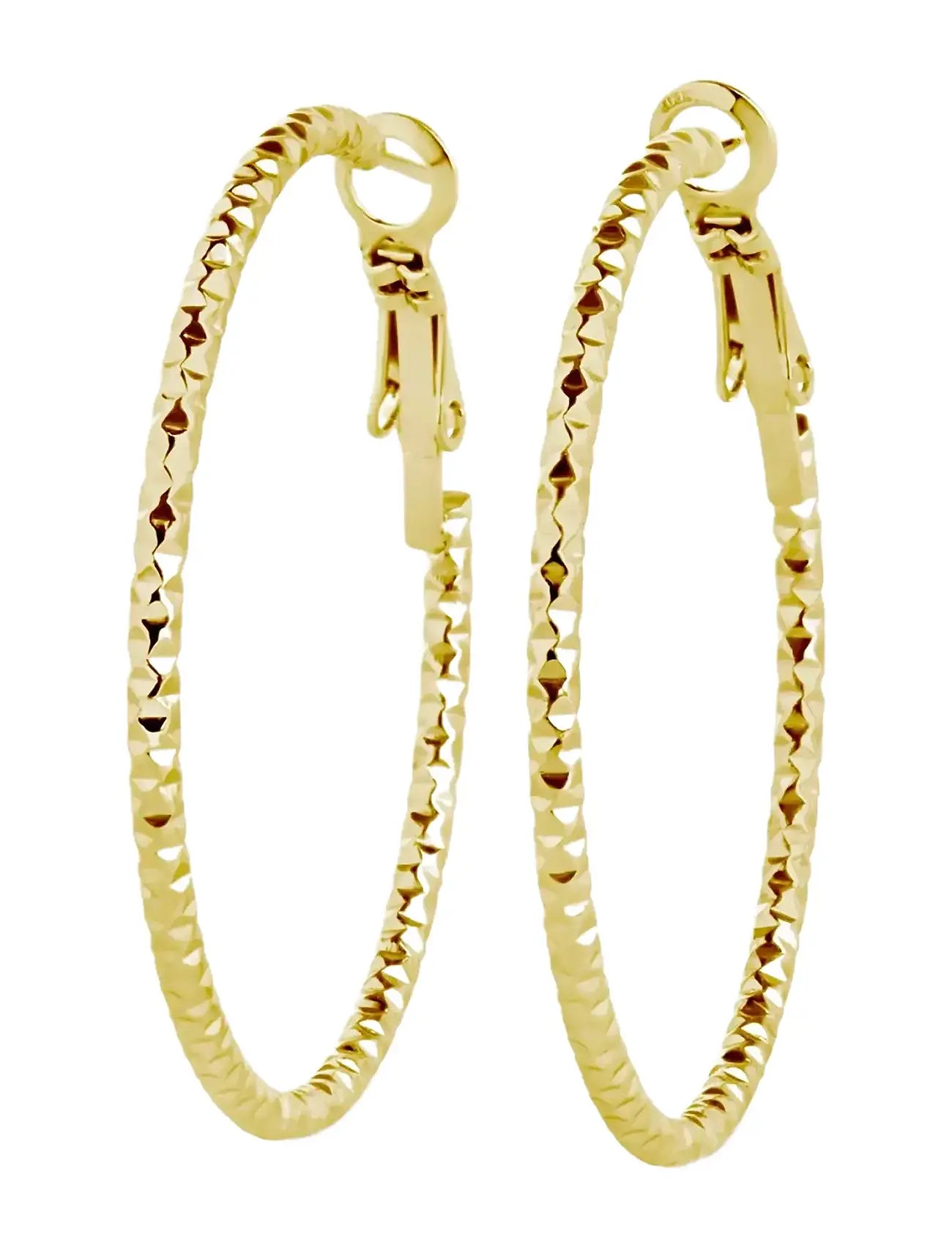 Timi of Sweden Sansa - Organic Hoop Earrings Stainless Steel, One Size, Gold, Øreringe > Creoler, Dame
