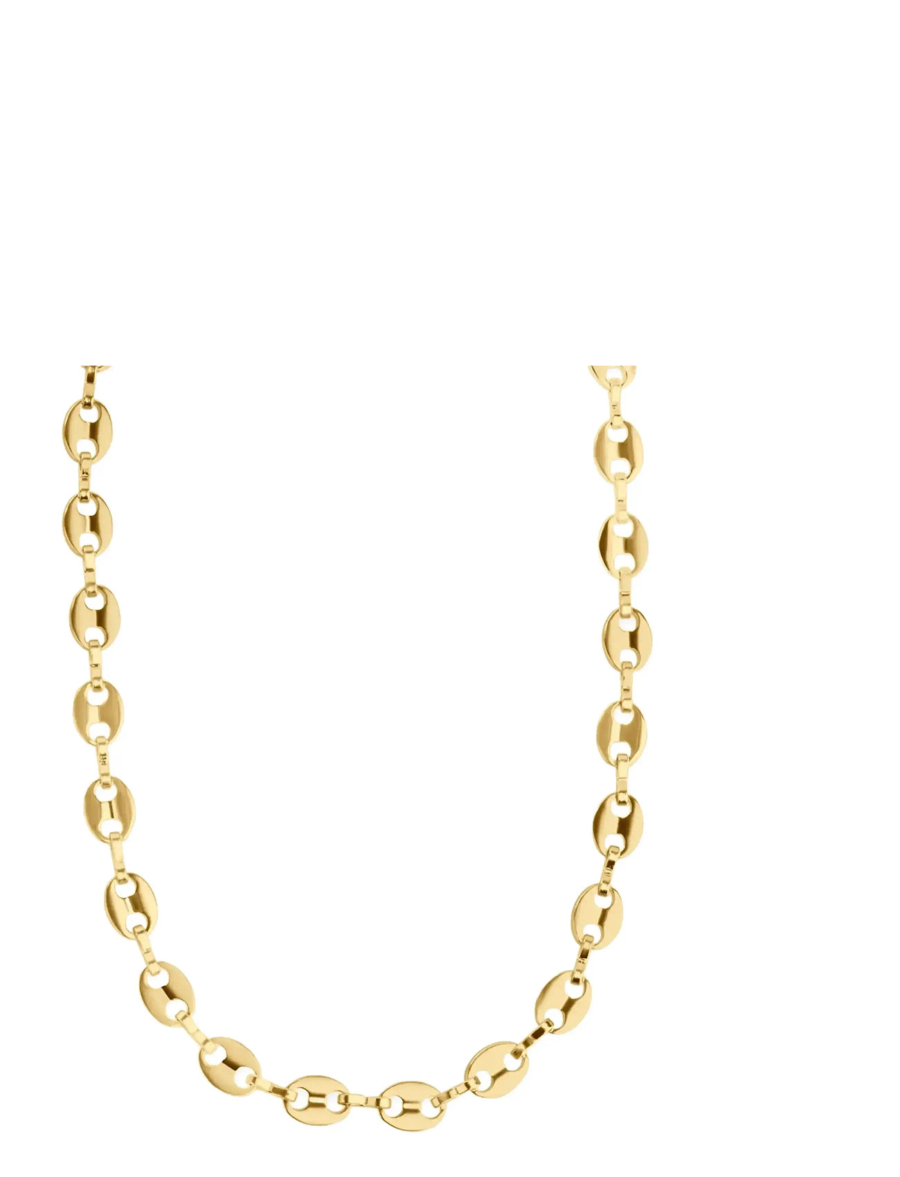 Timi of Sweden Amie - Link Chain Necklace Stainless Steel, One Size 40 cm, Gold, Halskæder > Kædehalskæder, Dame