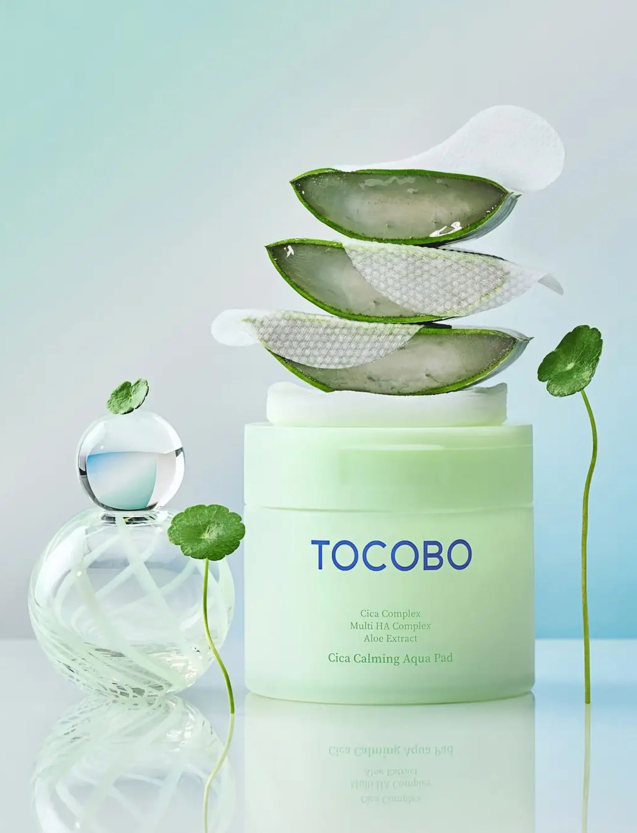 Tocobo Cica Calming Aqua Pad, 60 EA, Nude, Toners > Toner Pads, Dame