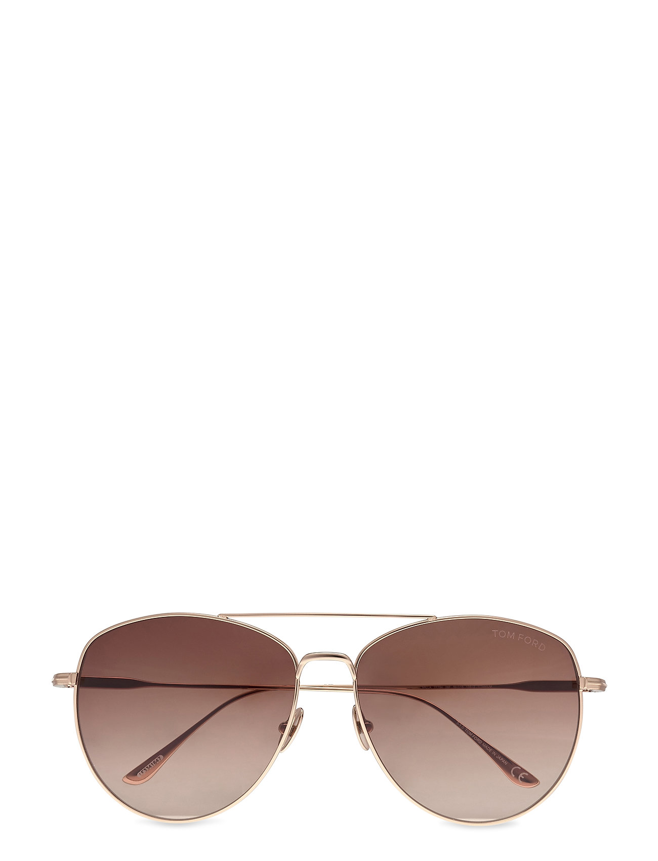 Guld Tom Ford Sunglasses Tom Ford Milla Wayfarer Solbriller Guld Tom Ford  Sunglasses wayfarer solbriller for dame 