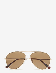 Tom Ford Indiana - 28H SHINY ROSE GOLD / BROWN POLARIZED