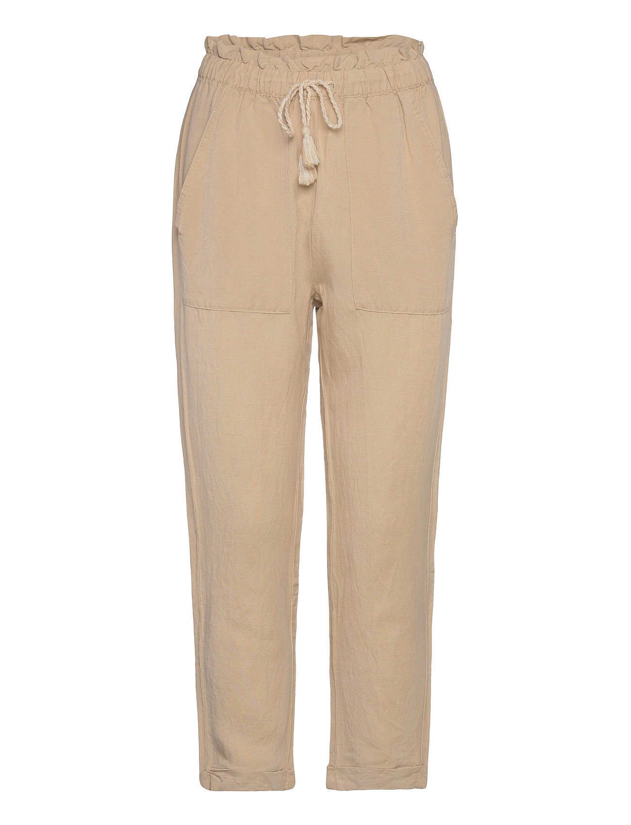 Tom Tailor Loose Fit Pants With Linen (Cream Toffee) - 29.69 € | Boozt.com