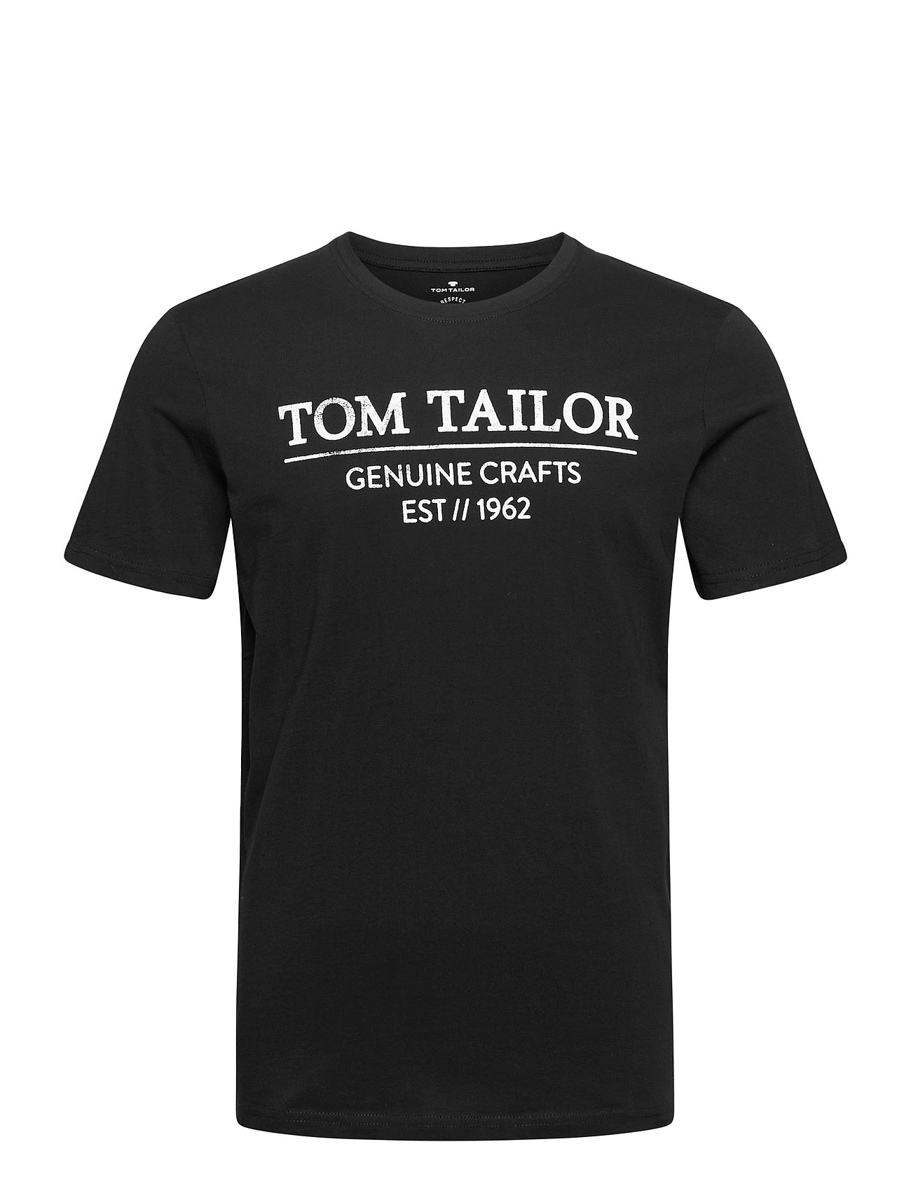 T-Shirt With T-shirts Short-sleeved Svart Tom Tailor