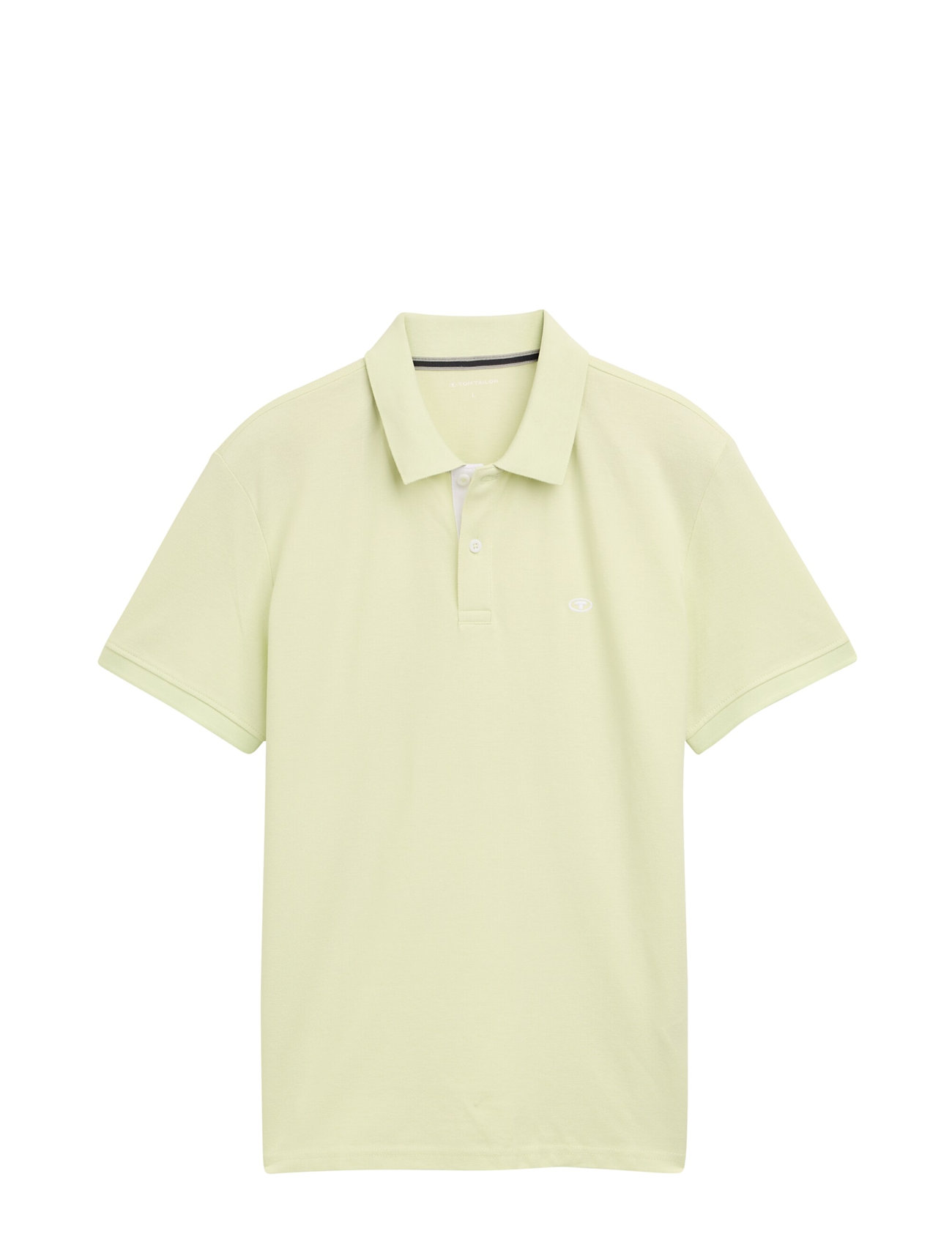 Basic Polo With Contrast Green Tom Tailor