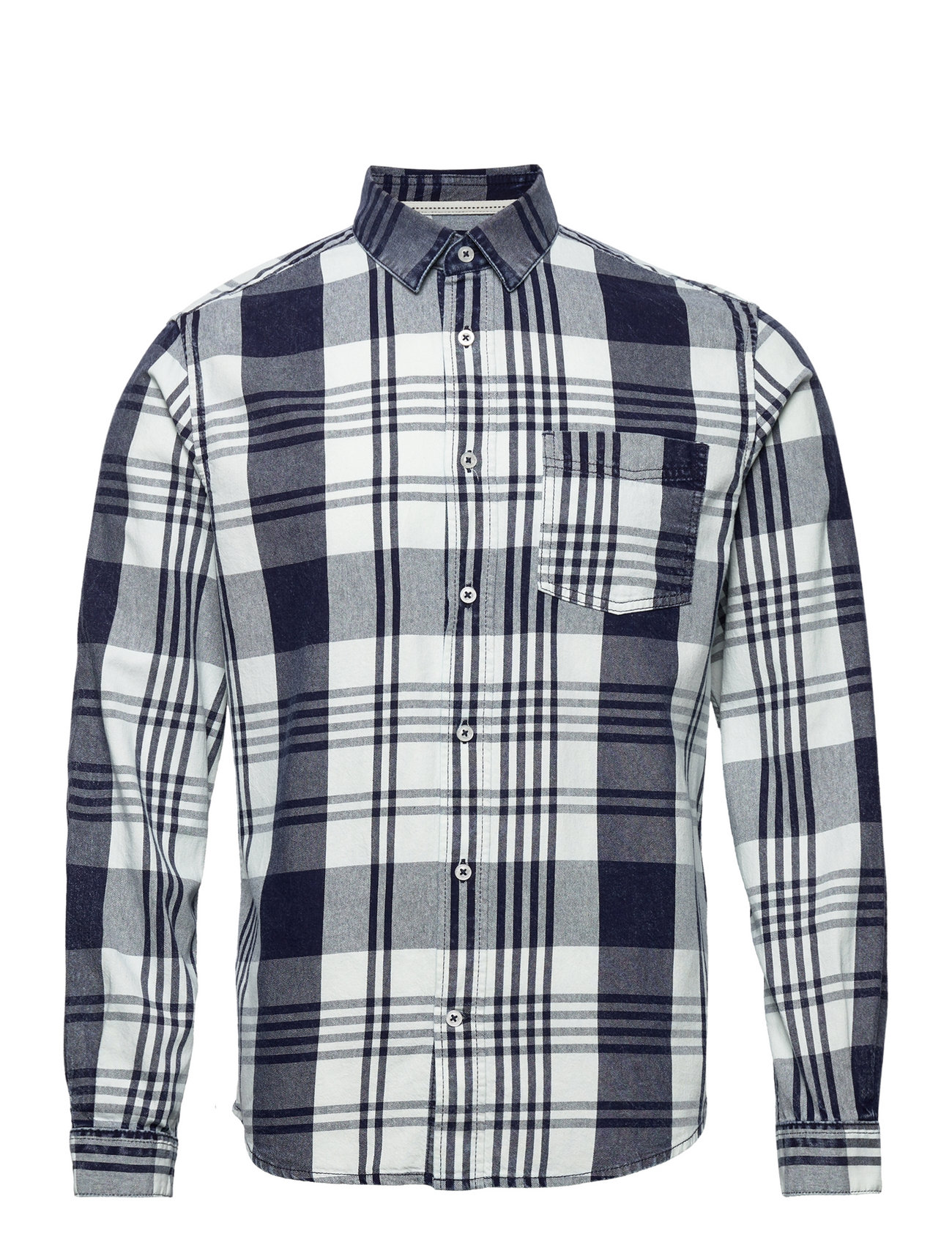 Checked Shirt Skjorta Casual Multi/mönstrad Tom Tailor