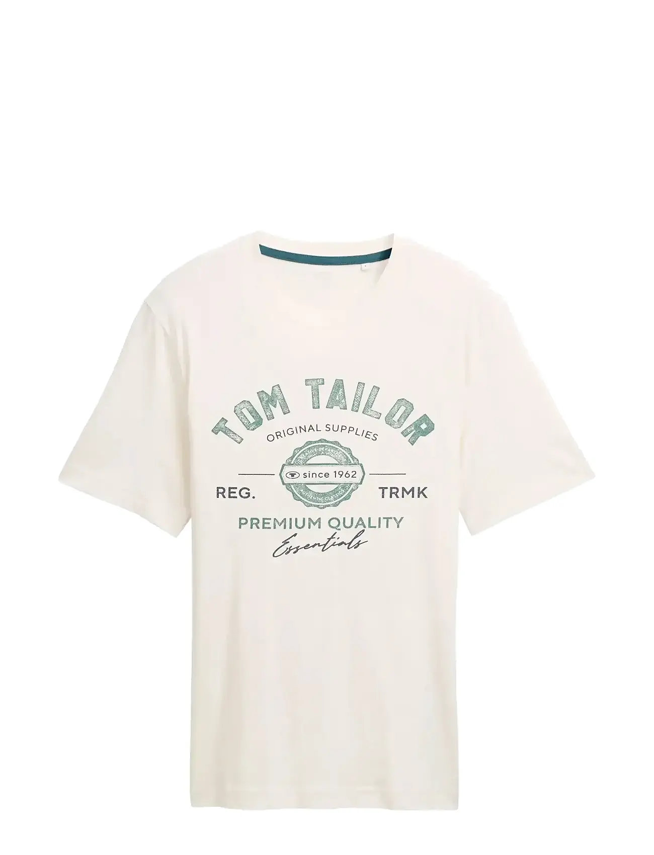 TOM TAILOR Logo Tee Weiß - L - Herren