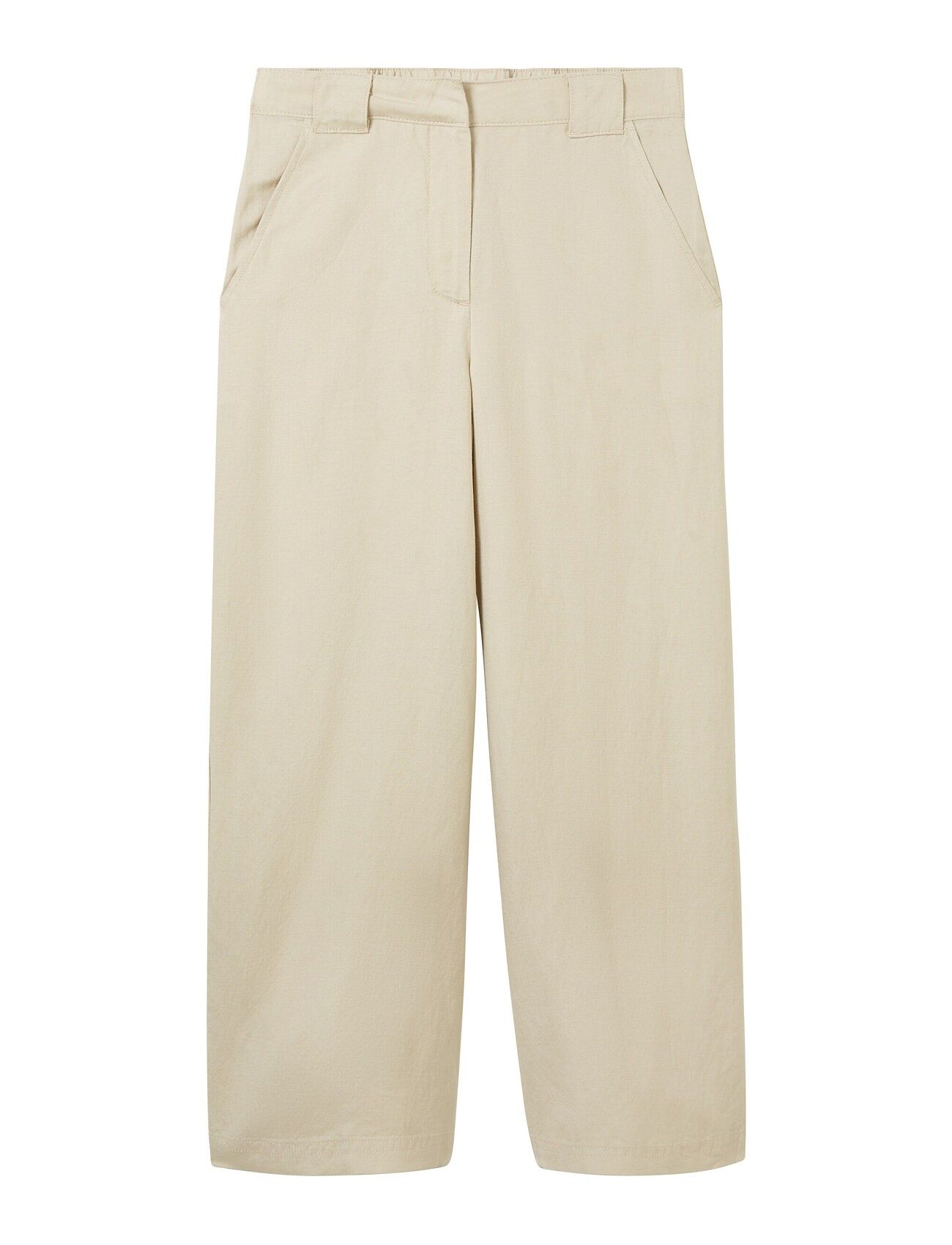 Culotte Linen Pants Beige Tom Tailor