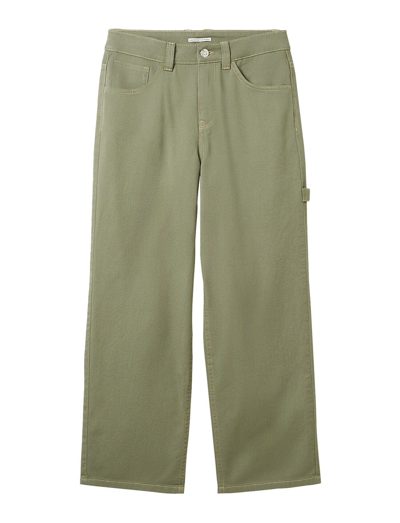 Tom Tailor Baggy Work Wear Pants Khaki Green