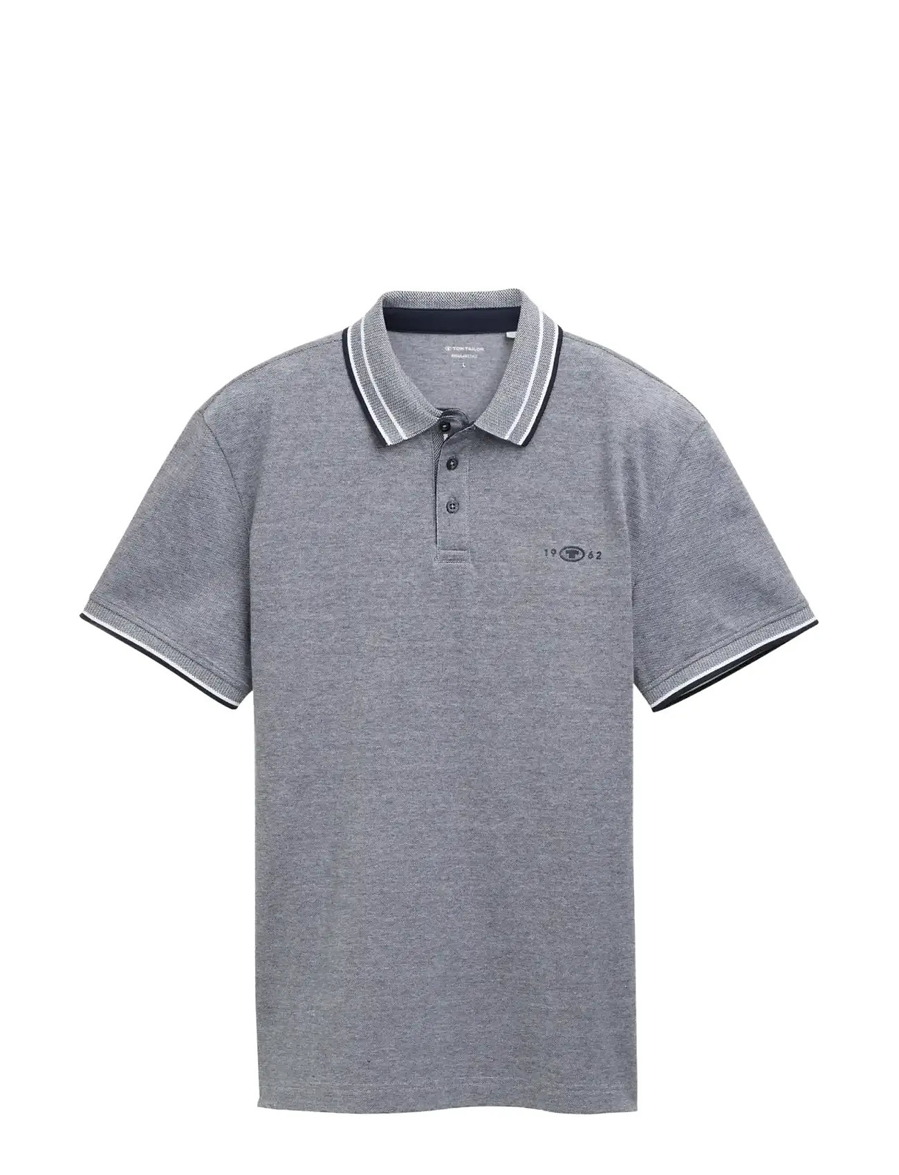 TOM TAILOR Polo With Print Grau - S - Herren