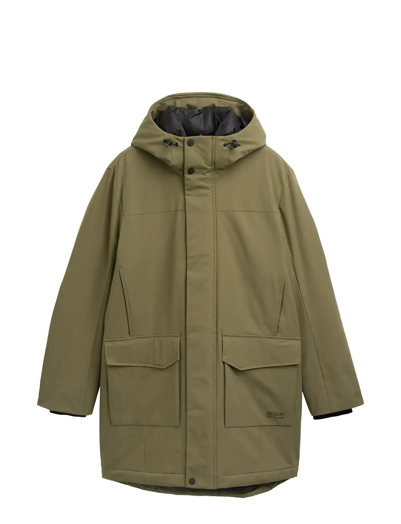 TOM TAILOR Tech Hooded Parka Khaki - M - Herren