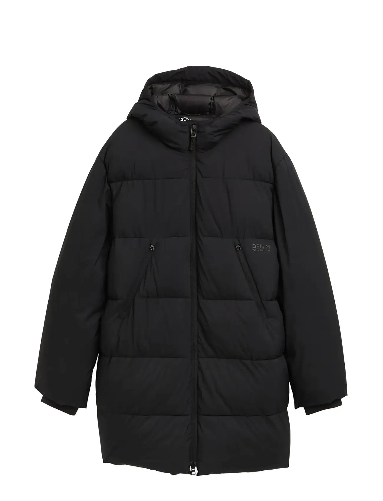TOM TAILOR Puffer Parka Schwarz - L - Herren