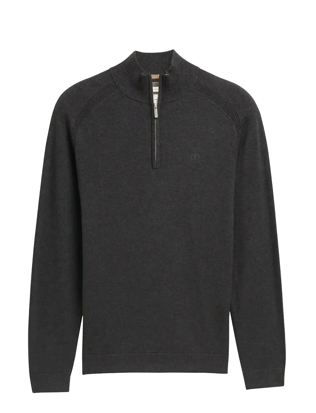 TOM TAILOR Basic Knit Troyer Grau - XL - Herren