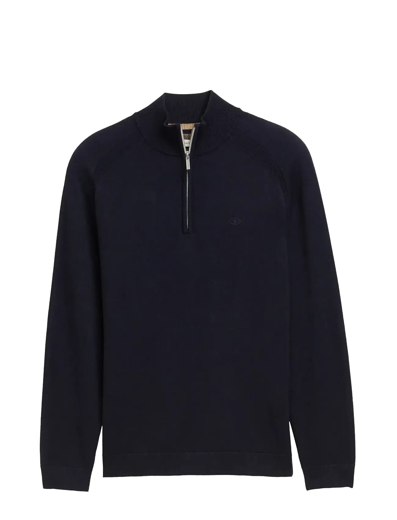 TOM TAILOR Basic Knit Troyer Blau - L - Herren