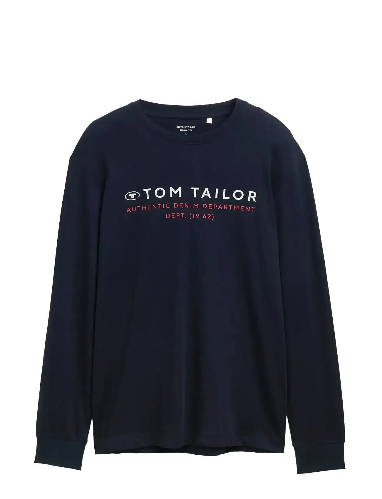 TOM TAILOR Printed Longsleeve Navy - XXL - Herren