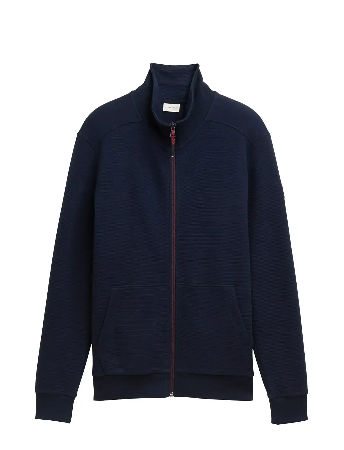 TOM TAILOR Structured Stand-Up Sweat Jacke Navy - S - Herren