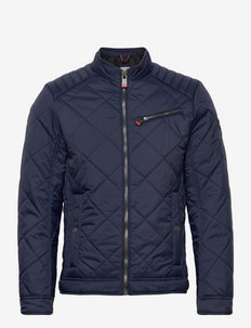 quilted bike - spring jackets - sky captain blue