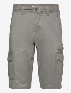 washed cargo shorts - cargo shorts - anthra geometric design