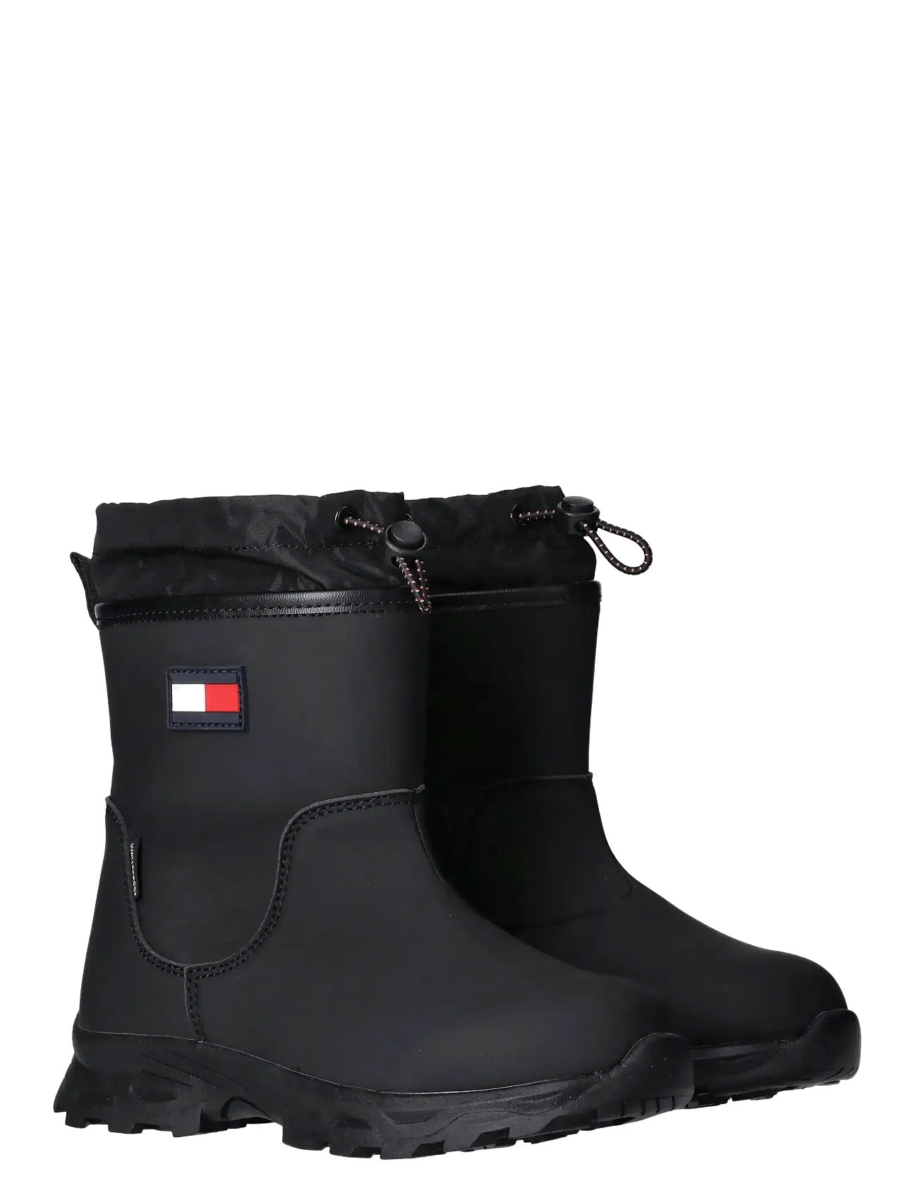 TOMMY HILFIGER Tommy Hilfiger Booties Faux Leder/Nylon Fabric Schwarz - 33/21.5CM - Kinder