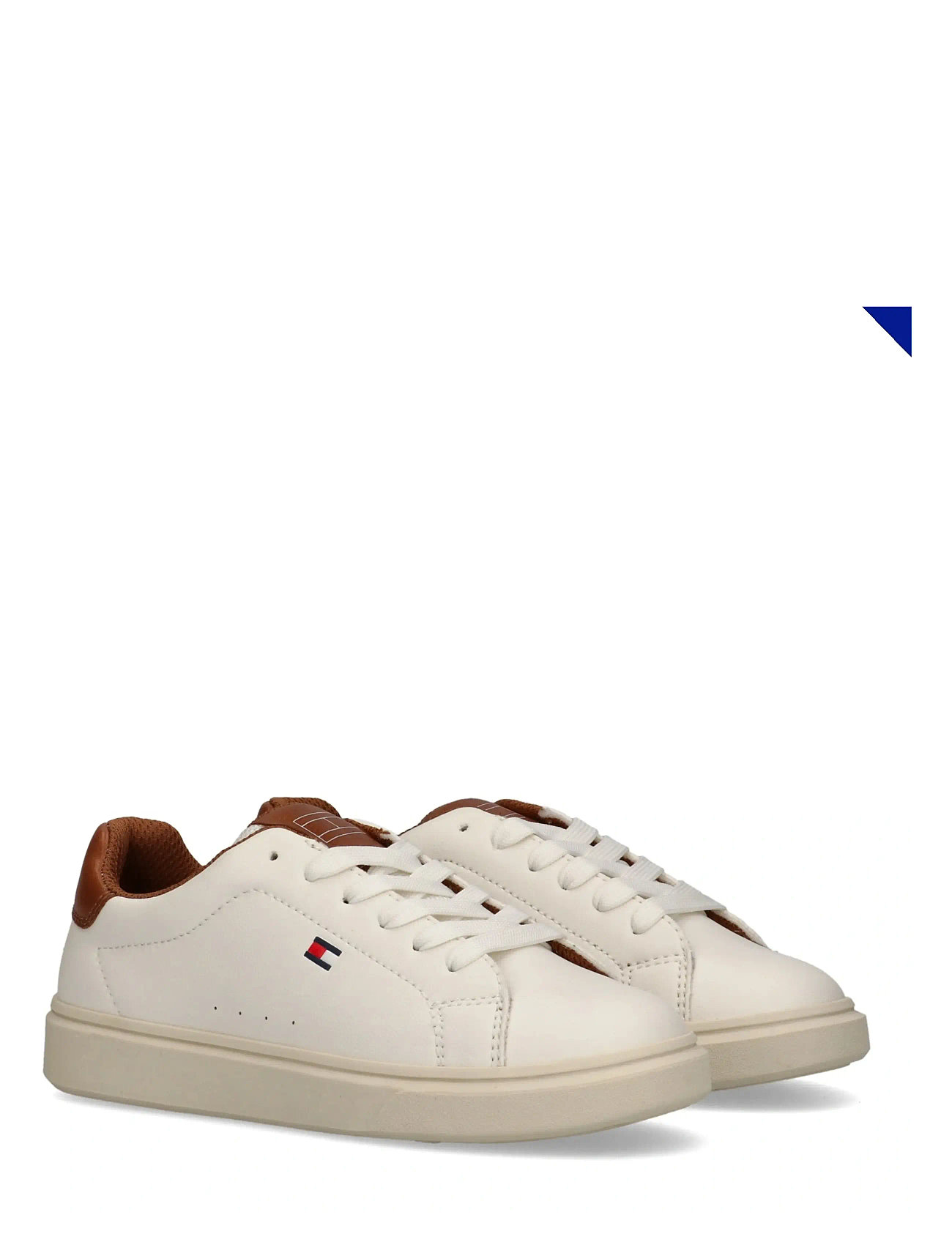 Tommy Hilfiger Tommy Hilfiger Low Cut Lace-Up Sneaker, 31, Cream, Sneakers > Sneakers Med Lav Top, Børn