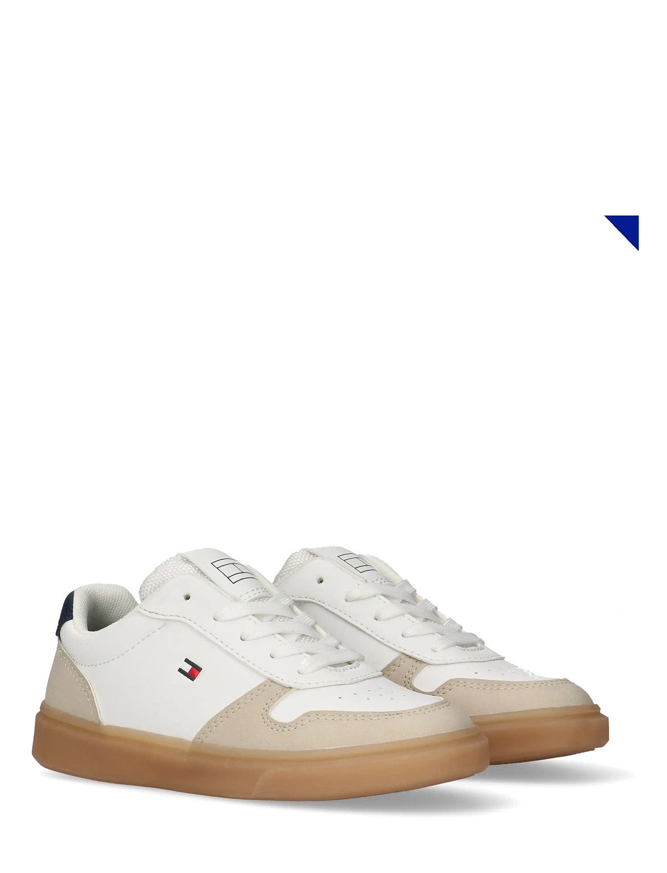 Tommy Hilfiger Tommy Hilfiger Low Cut Lace-Up Sneaker, 35, White, Sneakers > Sneakers Med Lav Top, Børn