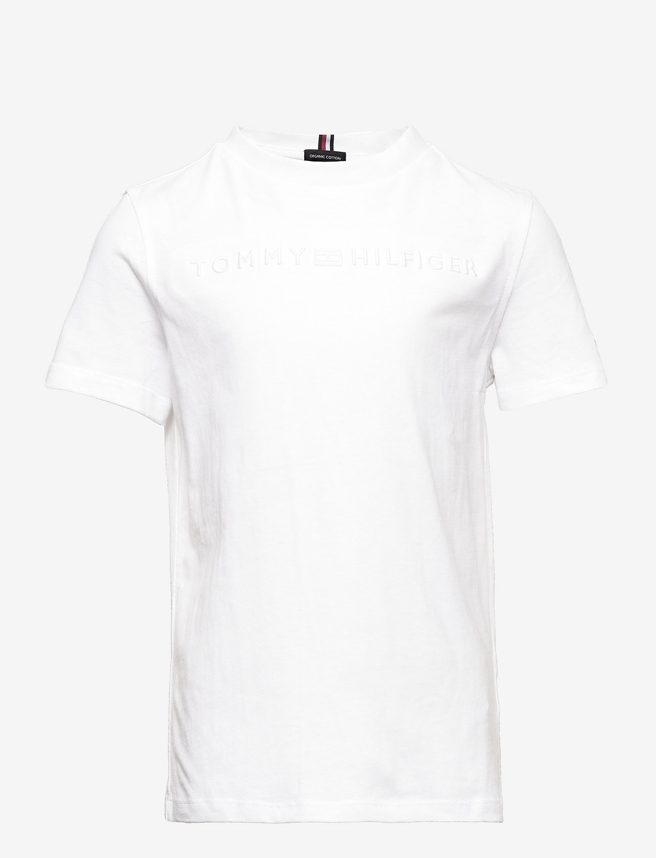 Tommy Hilfiger - CONSCIOUS LOGO TEE S/S - plain short-sleeved t-shirts - white - 0