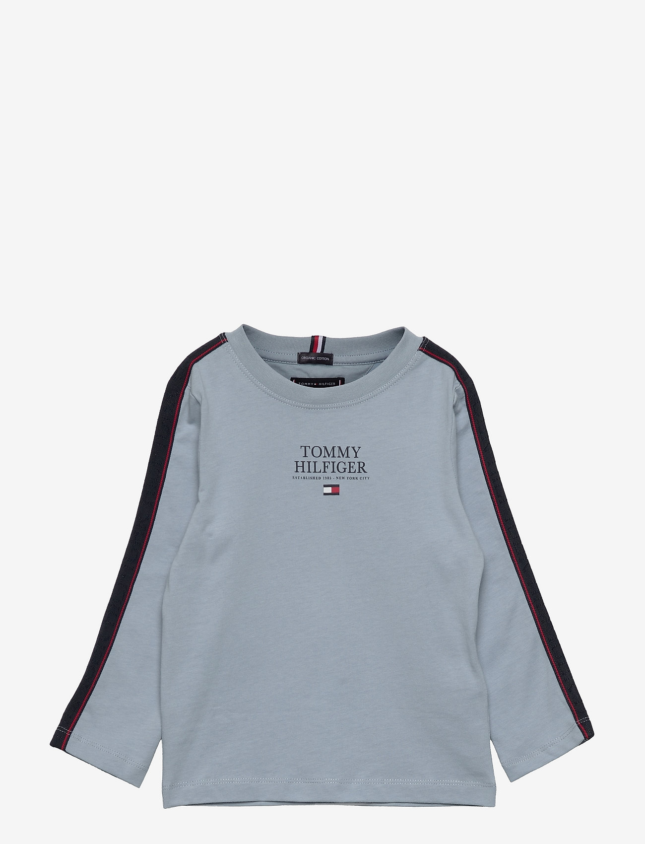 Tommy Hilfiger - MSW TAPE TH LOGO TEE L/S - long-sleeved - cloudy - 0