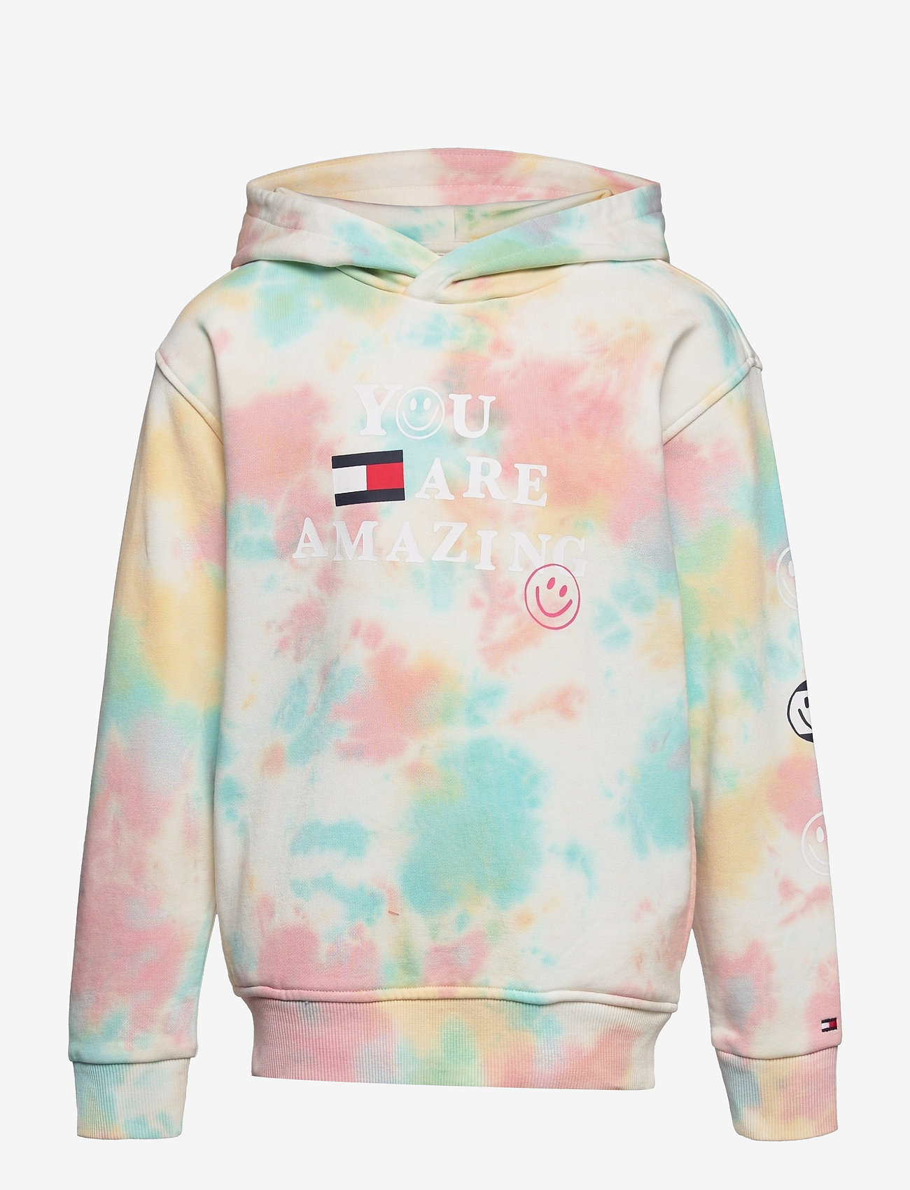 tommy hilfiger men's tie dye hoodie sweatshirt