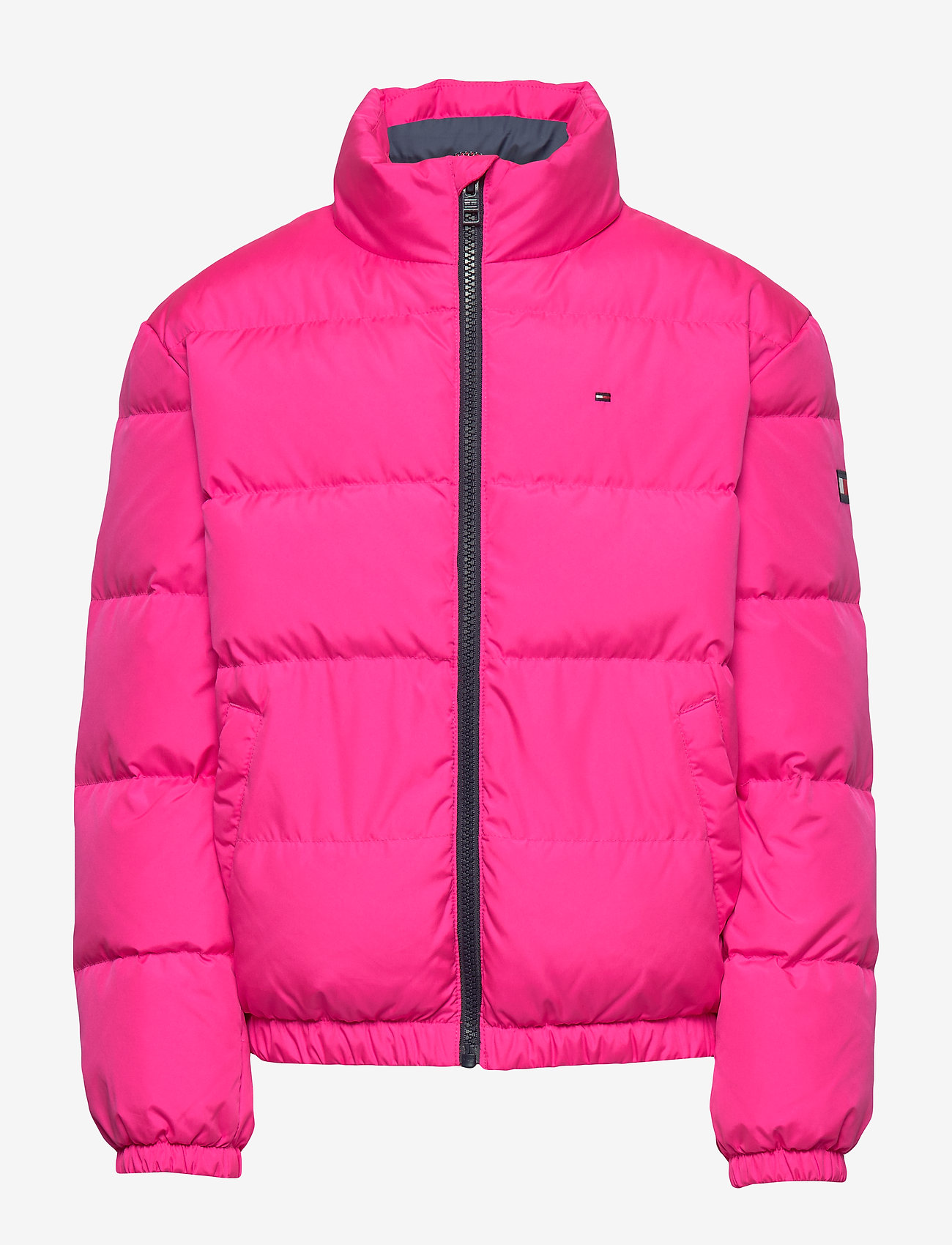 tommy hilfiger pink puffer jacket