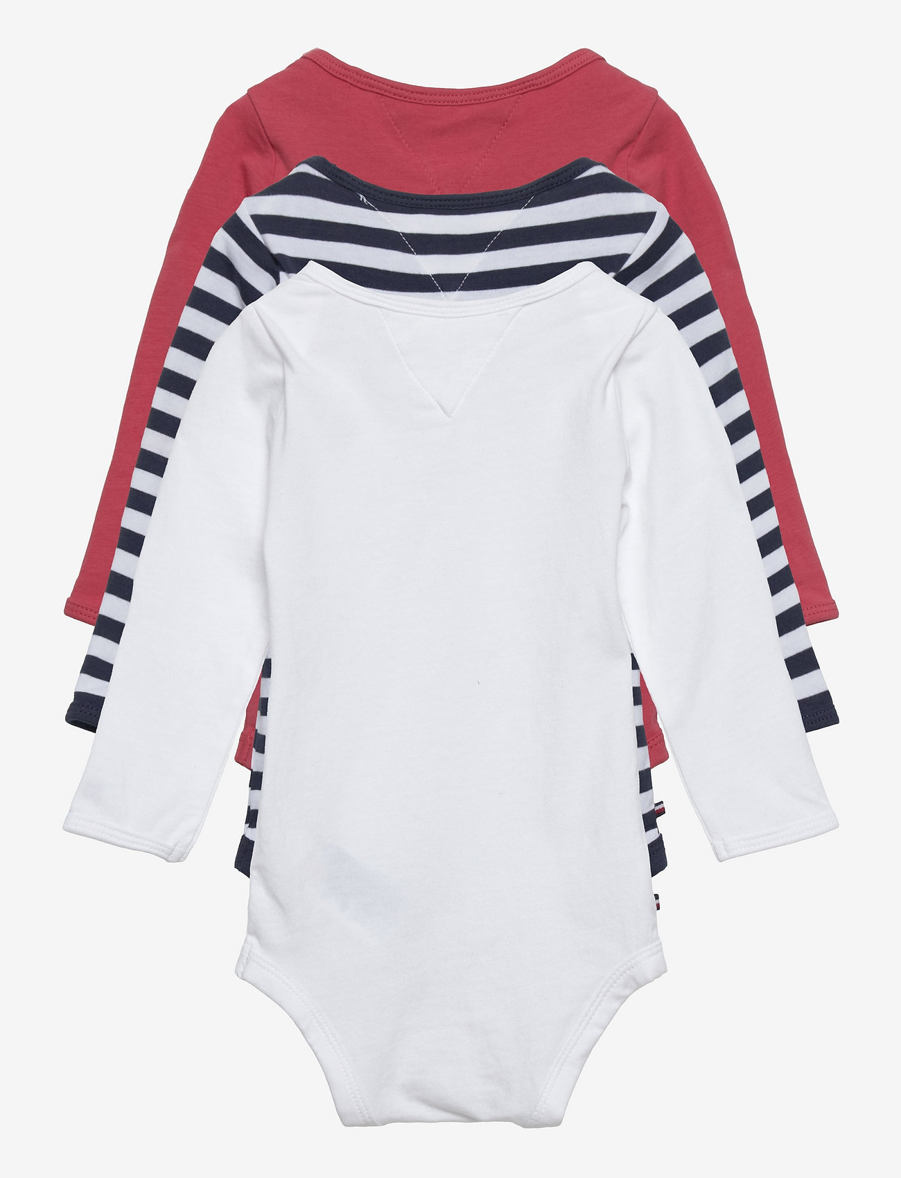 Tommy Hilfiger - BABY BODY 3 PACK GIFTBOX - pattern long-sleeved bodies - white - 1
