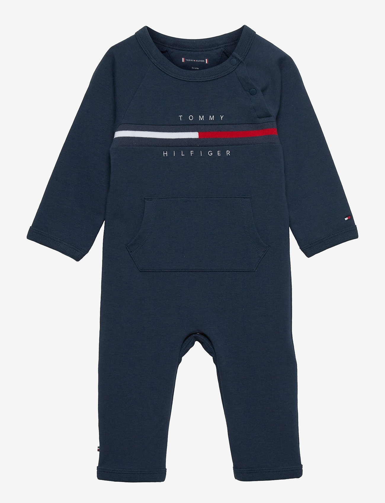 Tommy Hilfiger - BABY RIB INSERT COVERALL - long-sleeved - twilight navy - 0
