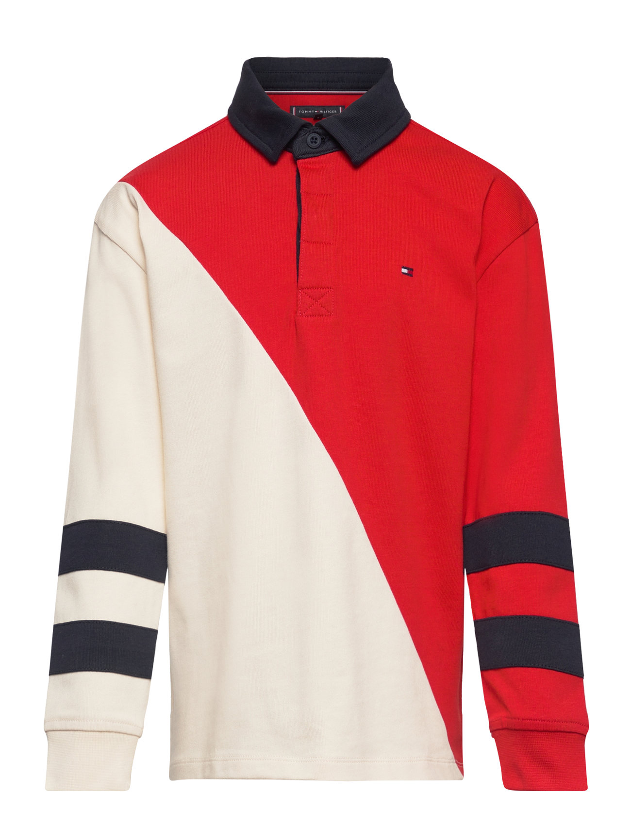 Colorblock Rugby Polo L/S Tops T-shirts Polo Shirts Long-sleeved Polo Shirts Multi/patterned Tommy Hilfiger