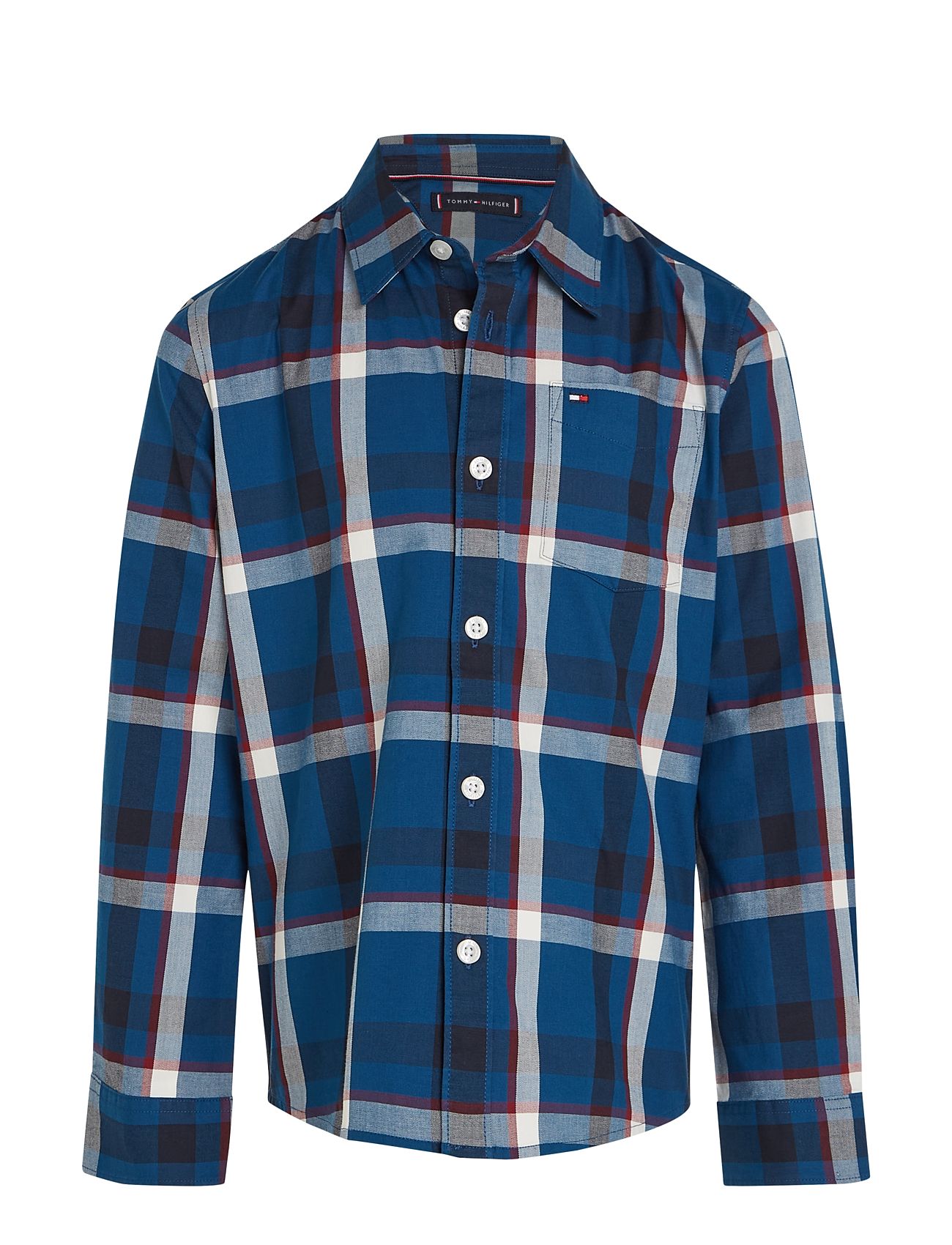 Check Regular Shirt Ls Blue Tommy Hilfiger