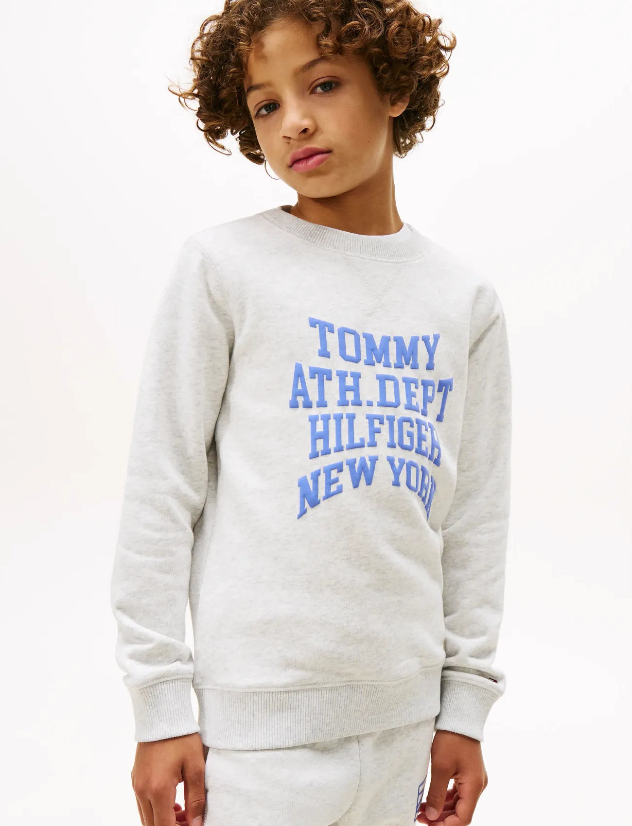 Tommy Hilfiger Athletic Varsity Sweatshirt, 164, Grey, Sweatshirts & Hættetrøjer > Sweatshirts, Børn