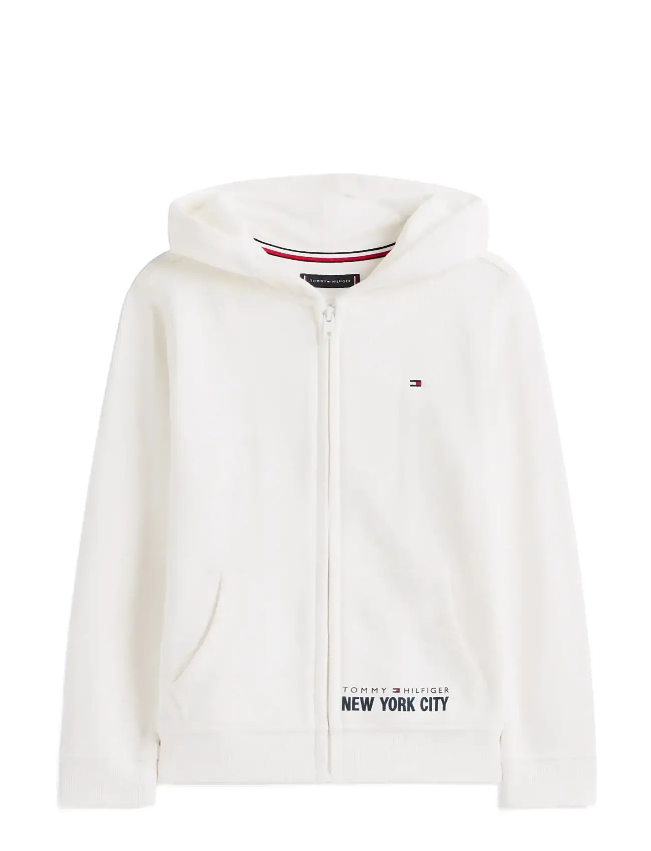TOMMY HILFIGER Nyc Print Zipthrough Hoodie Weiß - 116 - Kinder