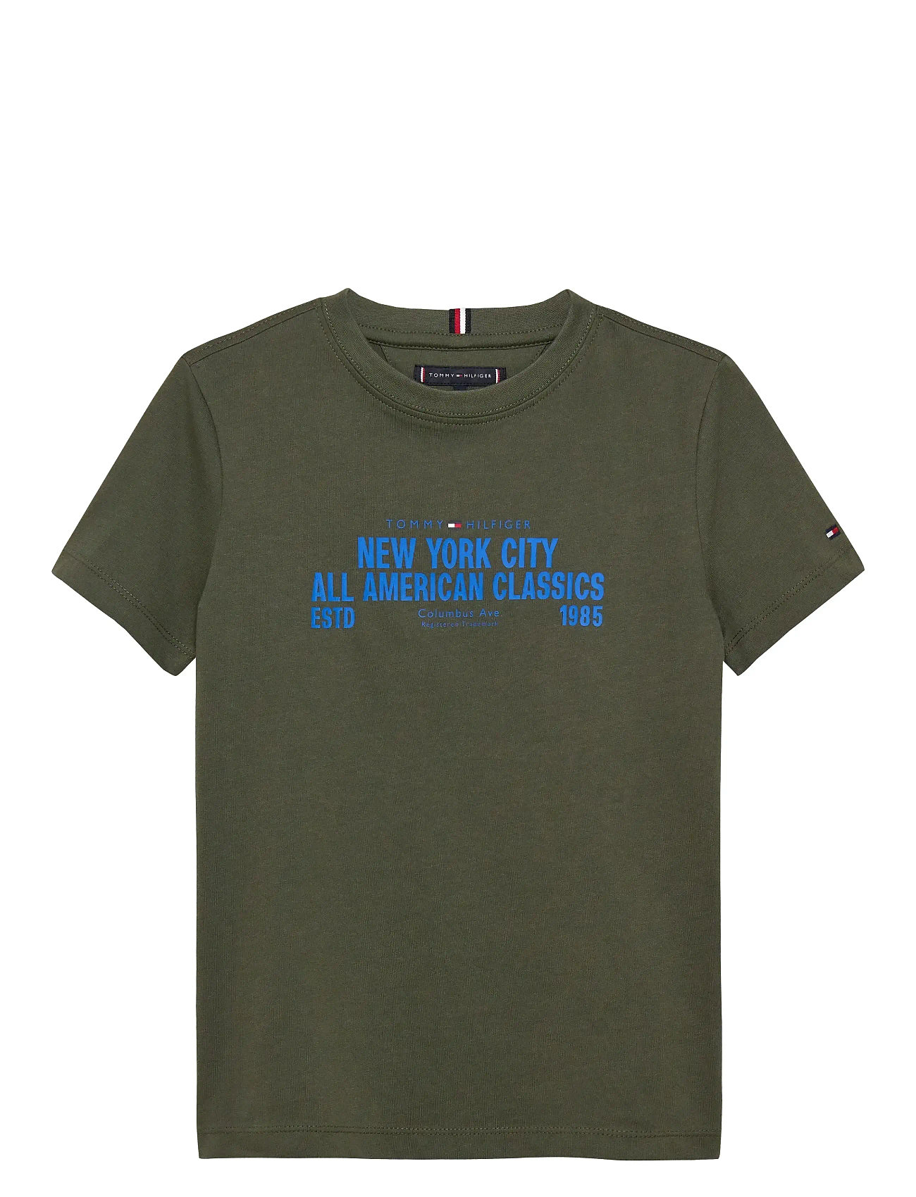 TOMMY HILFIGER Nyc Print Graphic Tee Ss Khaki - 164 - Kinder