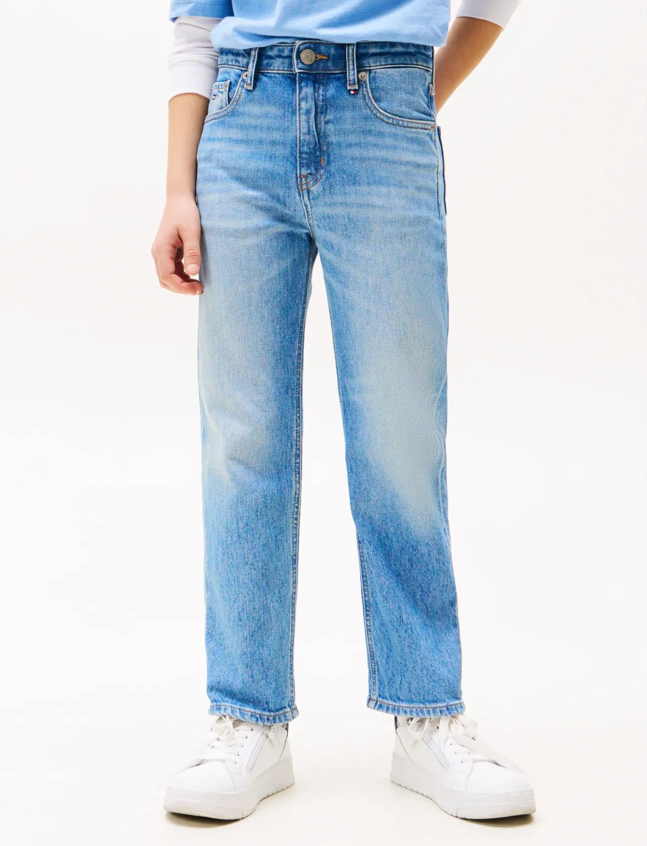 Tommy Hilfiger Skater Light Wash Denim, 152, Blue, Jeans > Almindelige Jeans, Børn