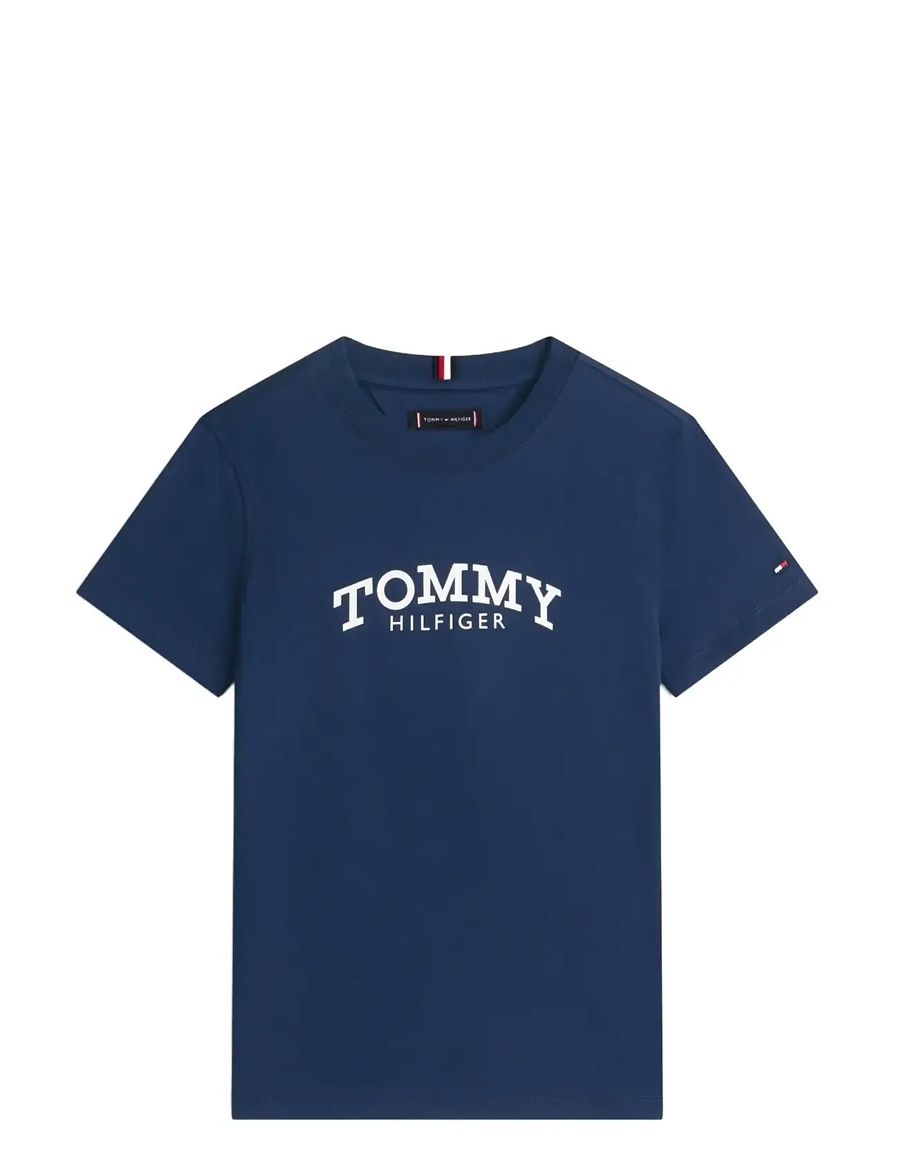 TOMMY HILFIGER Monotype Print Graphic T-Shirt Navy - 176 - Kinder