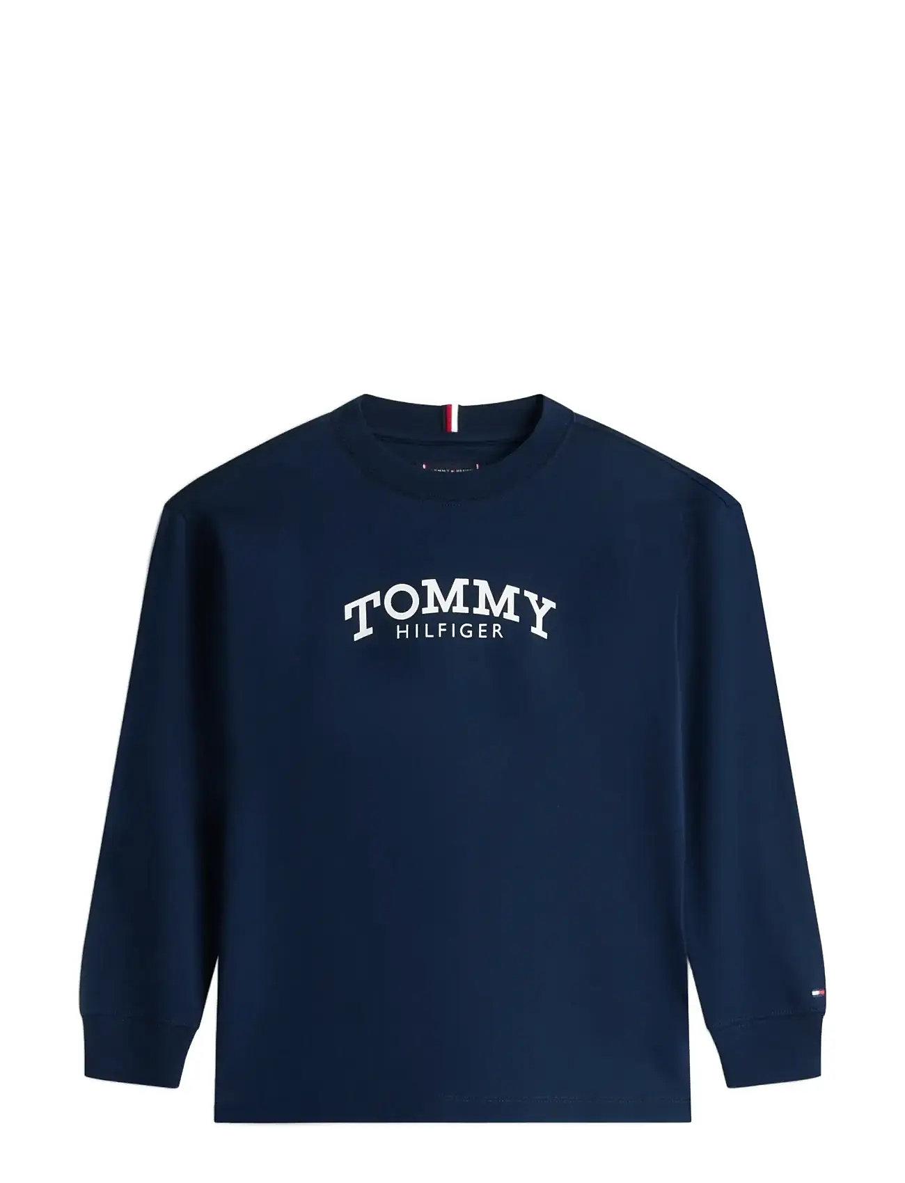TOMMY HILFIGER Monotype Print T-Shirt Ls Navy - 128 - Kinder
