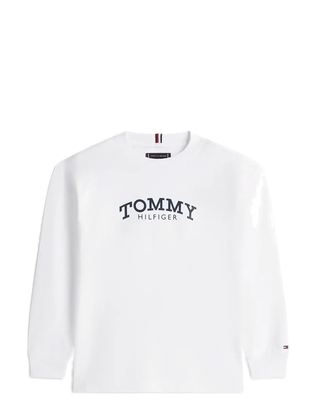 TOMMY HILFIGER Monotype Print T-Shirt Ls Weiß - 140 - Kinder