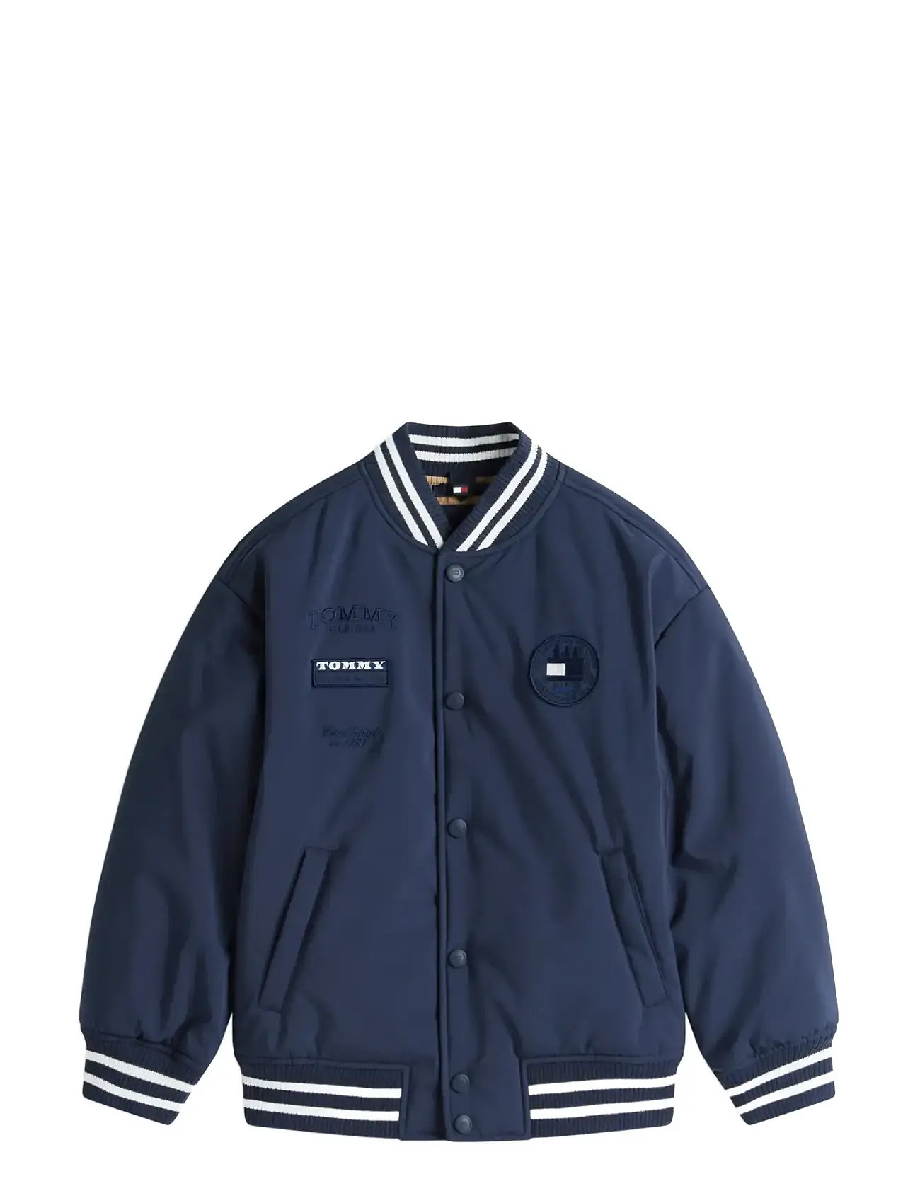 TOMMY HILFIGER Gefüttert Graphic Bomber Navy - 164 - Kinder