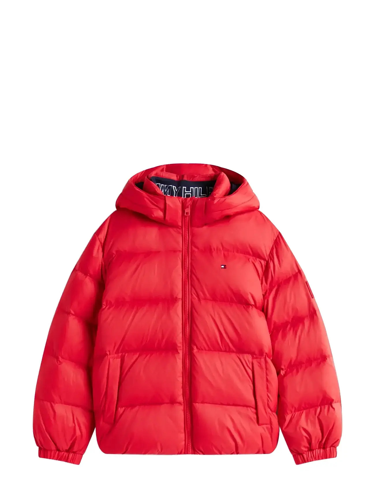 TOMMY HILFIGER Essential Down Jacke Rot - 164 - Kinder