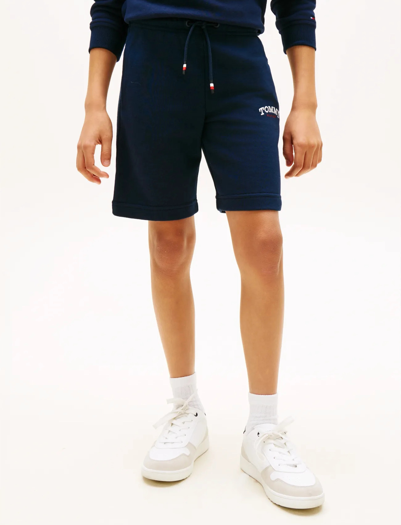 Tommy Hilfiger Monotype Graphic Sweatshort, 164, Navy, Shorts > Svedeshorts, Børn