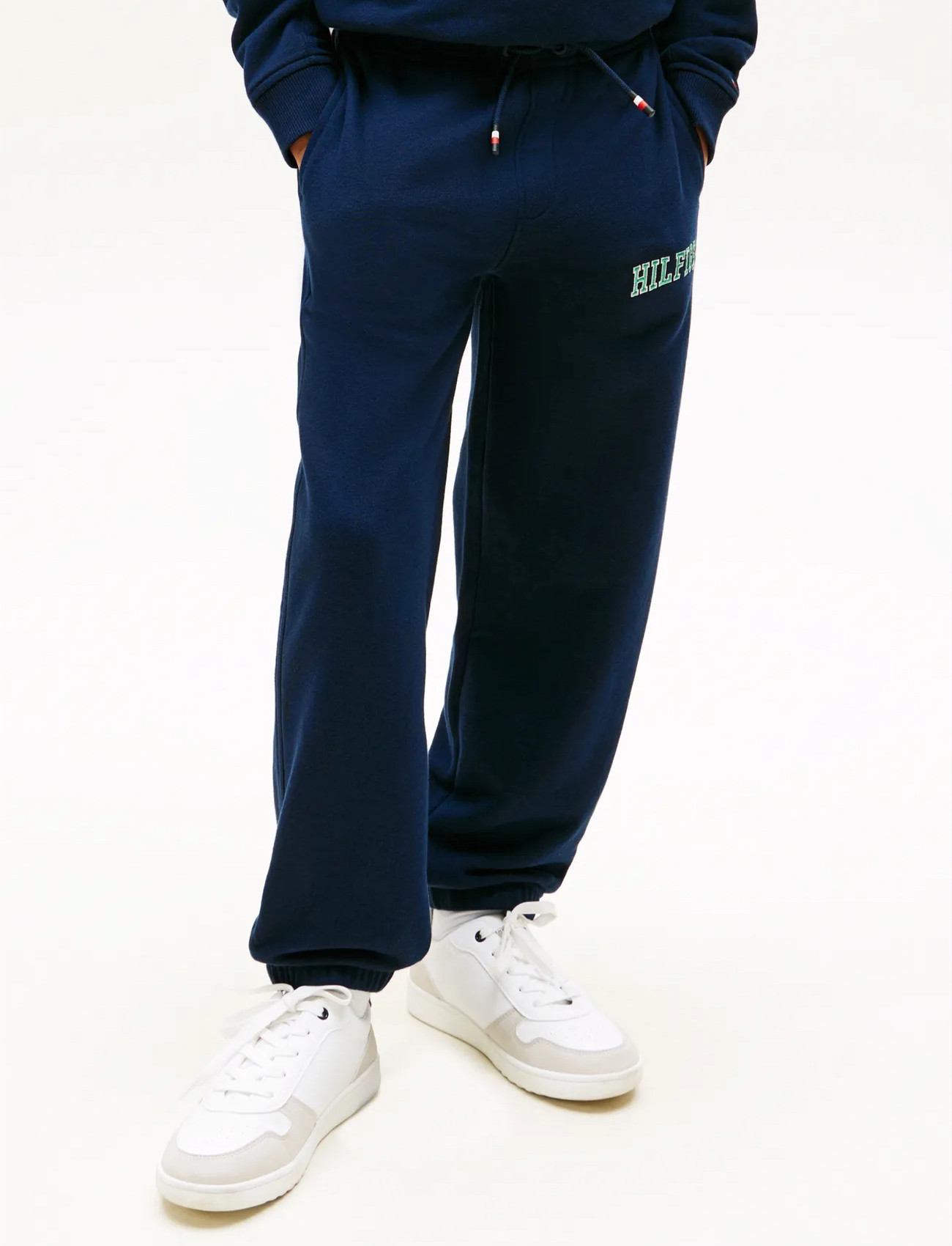 Tommy Hilfiger Hilfiger Varsity Sweatpants, 128, Navy, Underdele > Joggingbukser, Børn