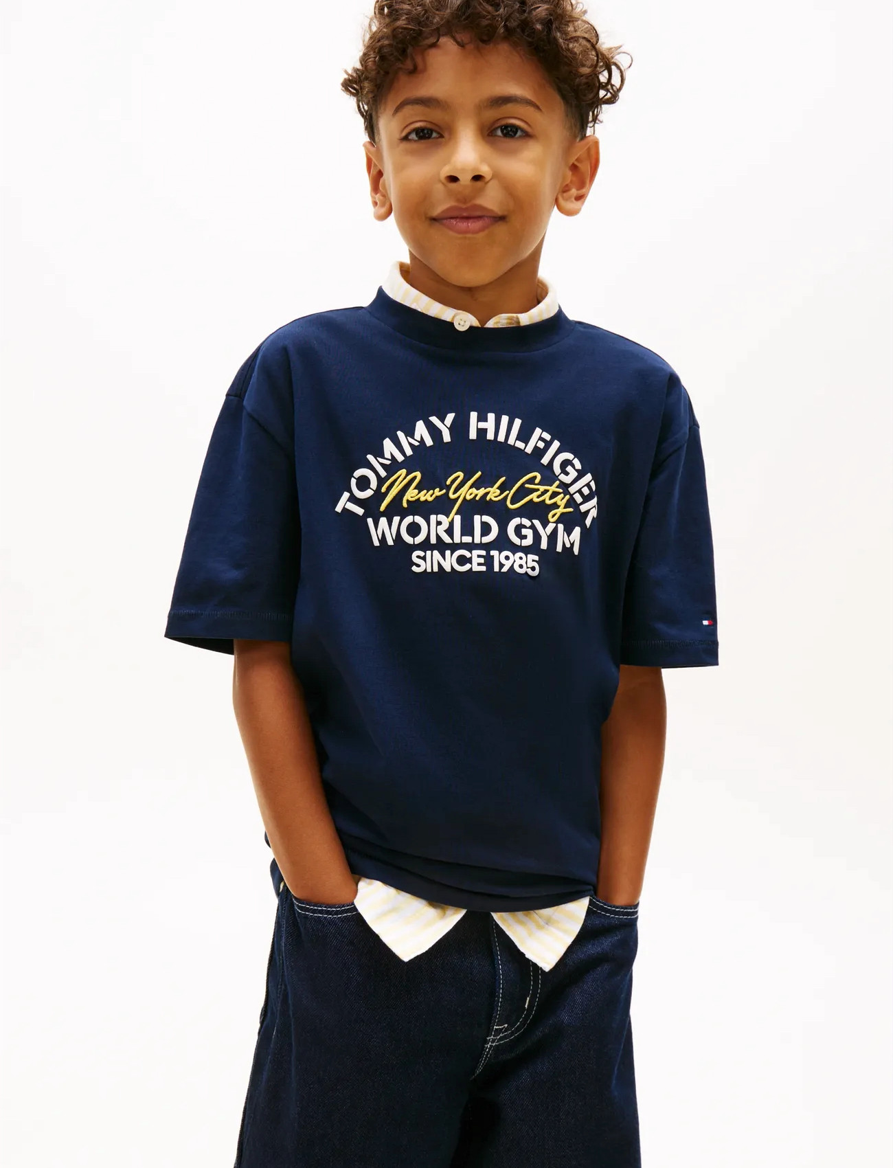 Tommy Hilfiger Tommy Hilfiger Nyc T-Shirt, 140, Navy, T-Shirts > Kortærmede, Børn