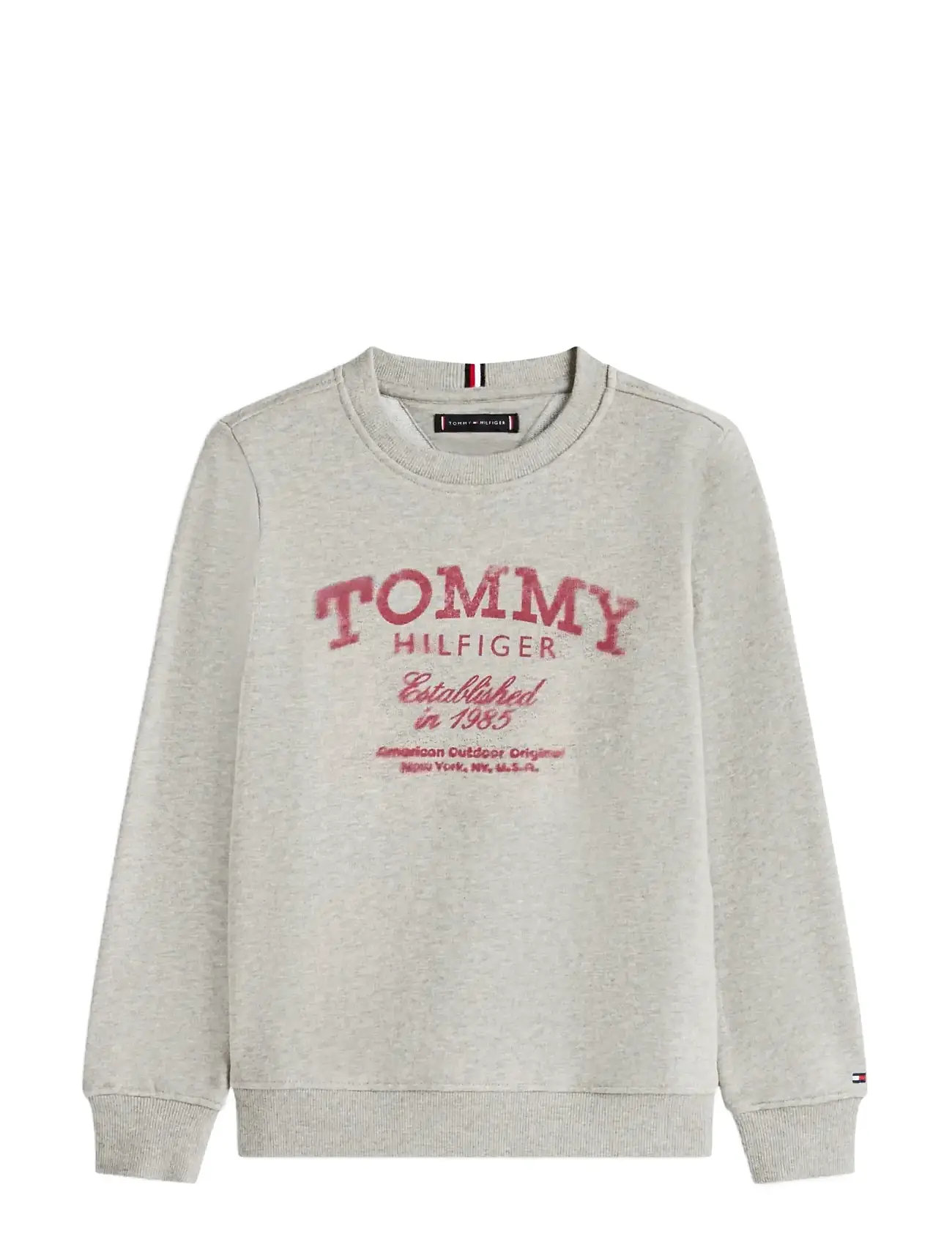 TOMMY HILFIGER Tommy Faded Print Sweatshirt Grau - 164 - Kinder
